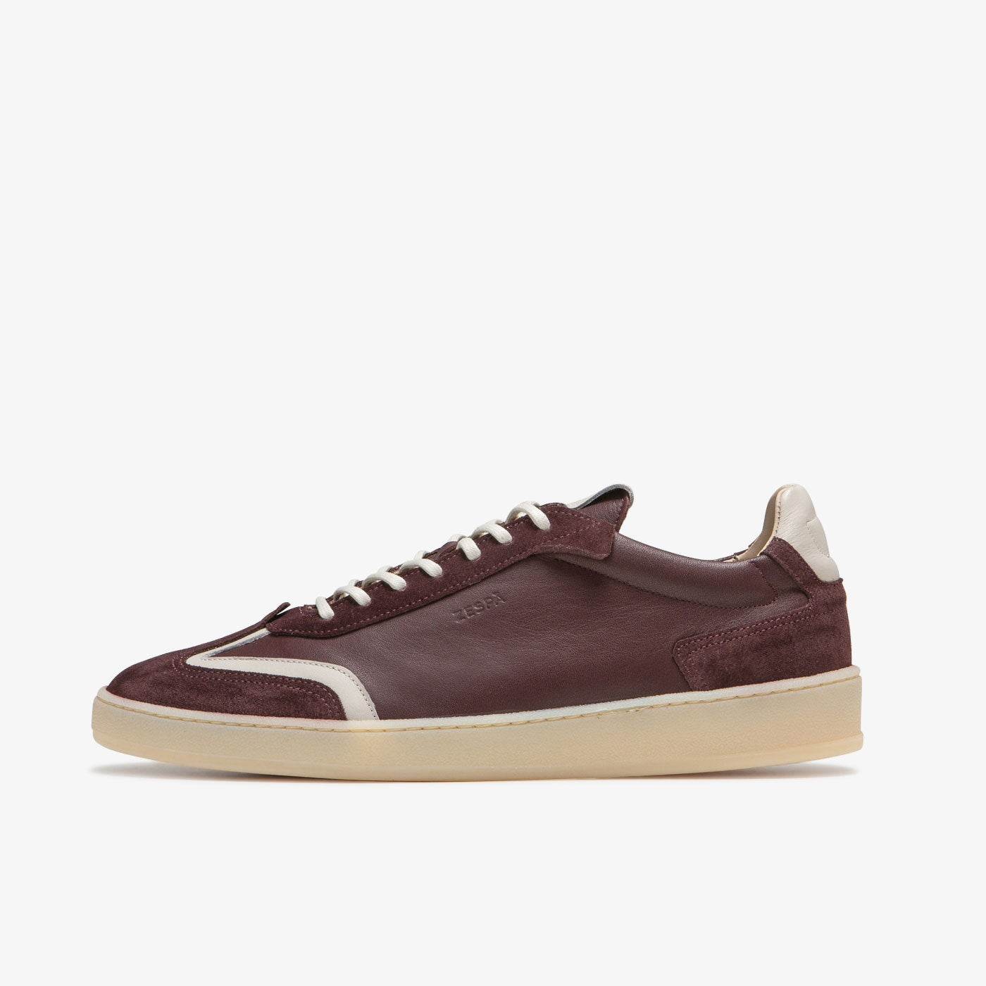 Baskets en cuir bordeaux femme du 35 au 41 | ZESPÀ