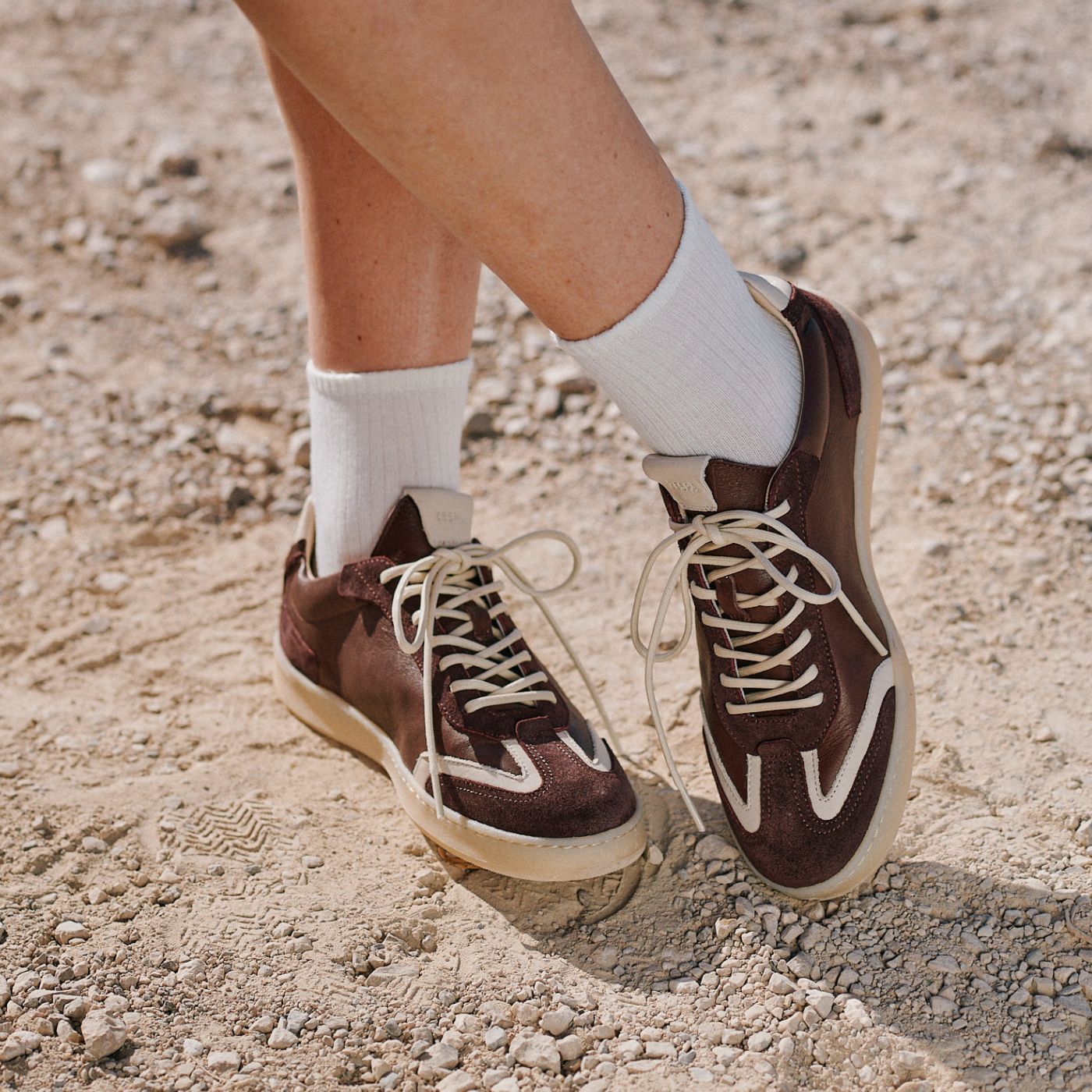 Baskets en cuir bordeaux femme du 35 au 41 | ZESPÀ
