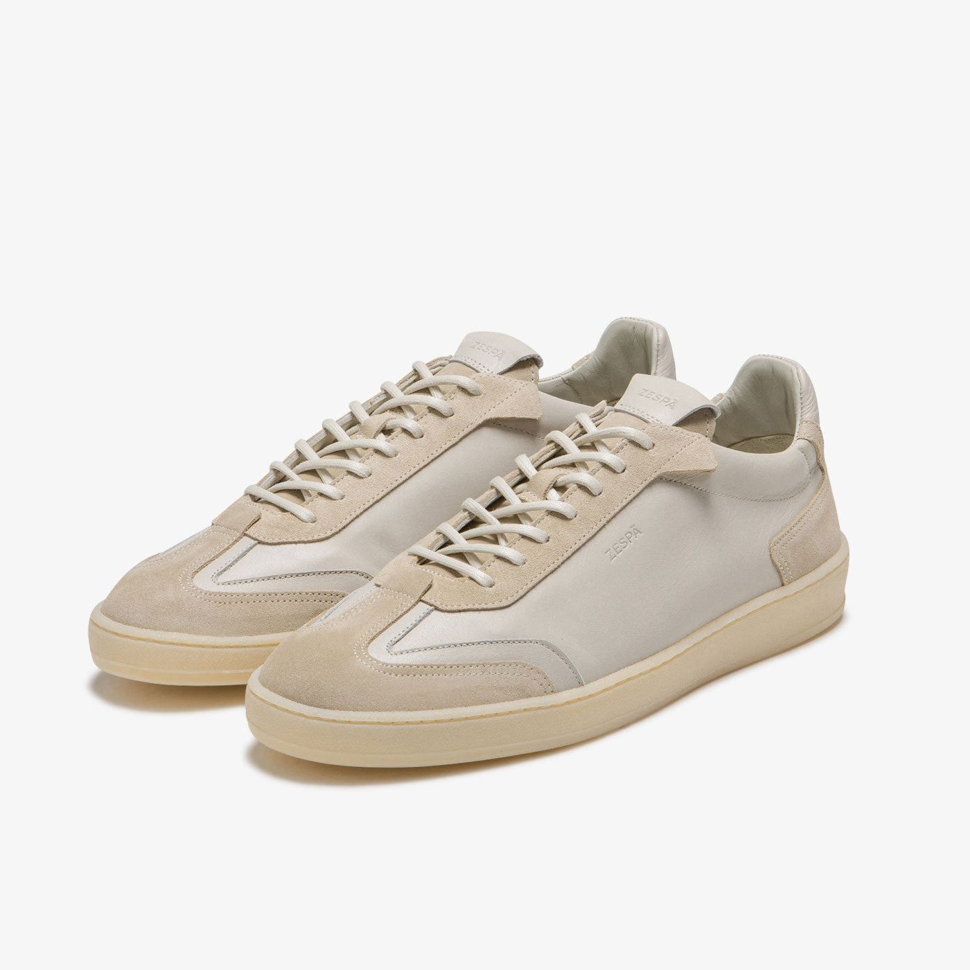 Baskets en cuir beige femme du 35 au 41 | ZESPÀ