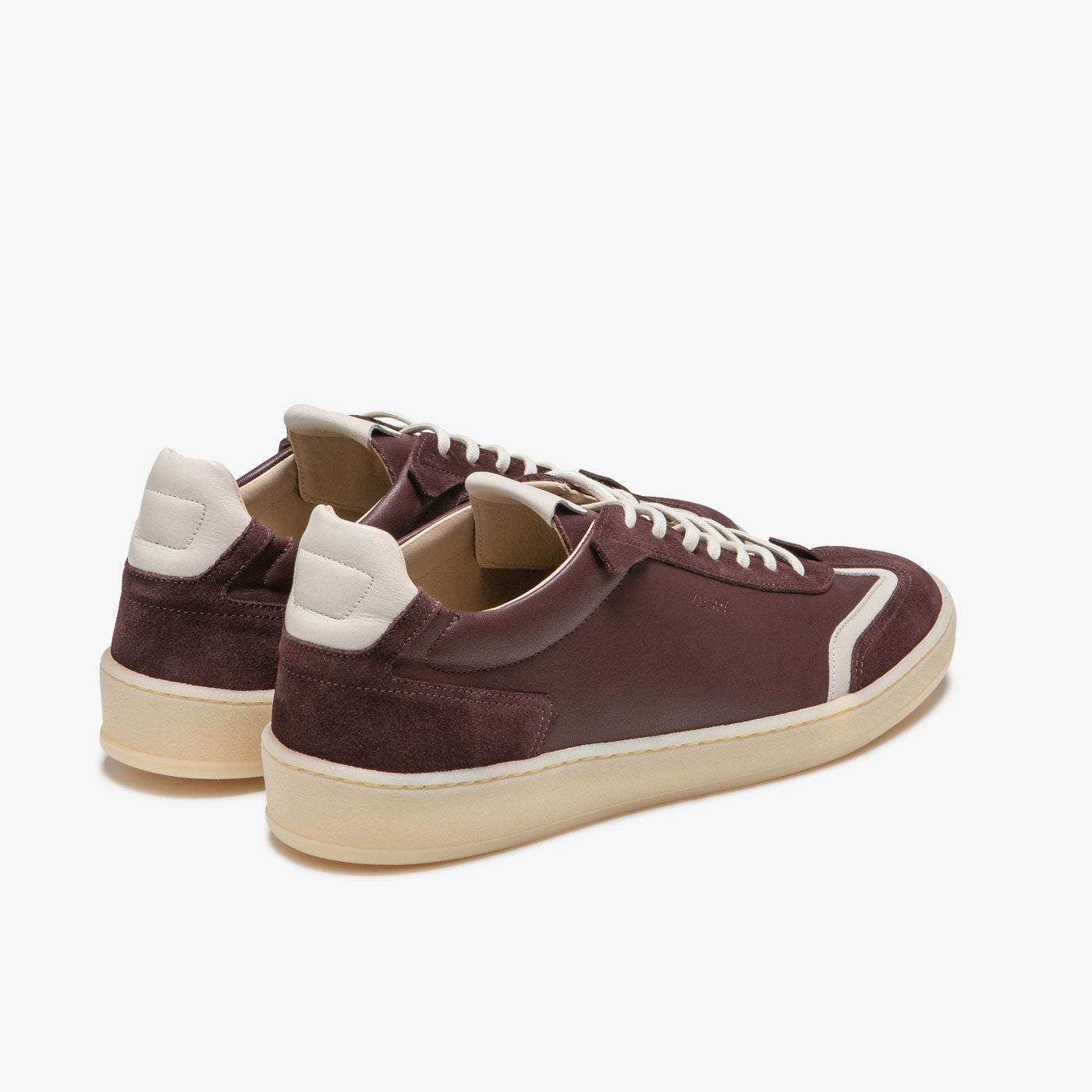 Baskets vintage cuir bordeaux | ZESPÀ