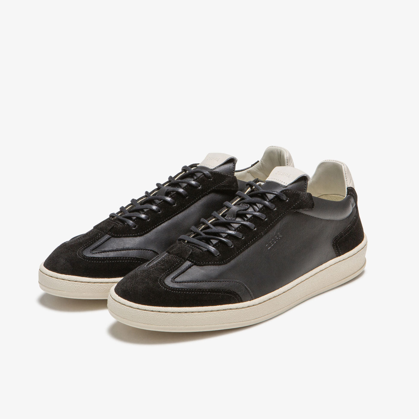 Baskets vintage cuir noir | ZESPÀ