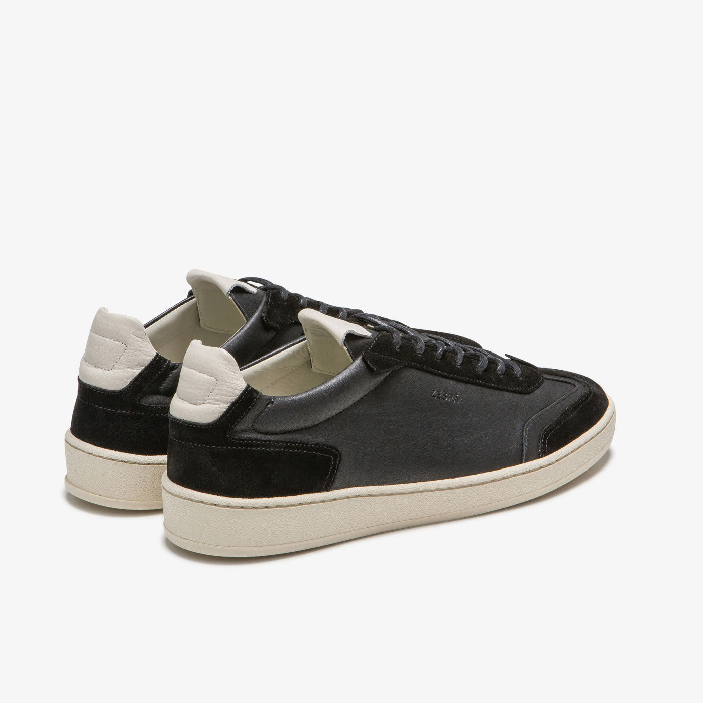 Baskets vintage cuir noir | ZESPÀ