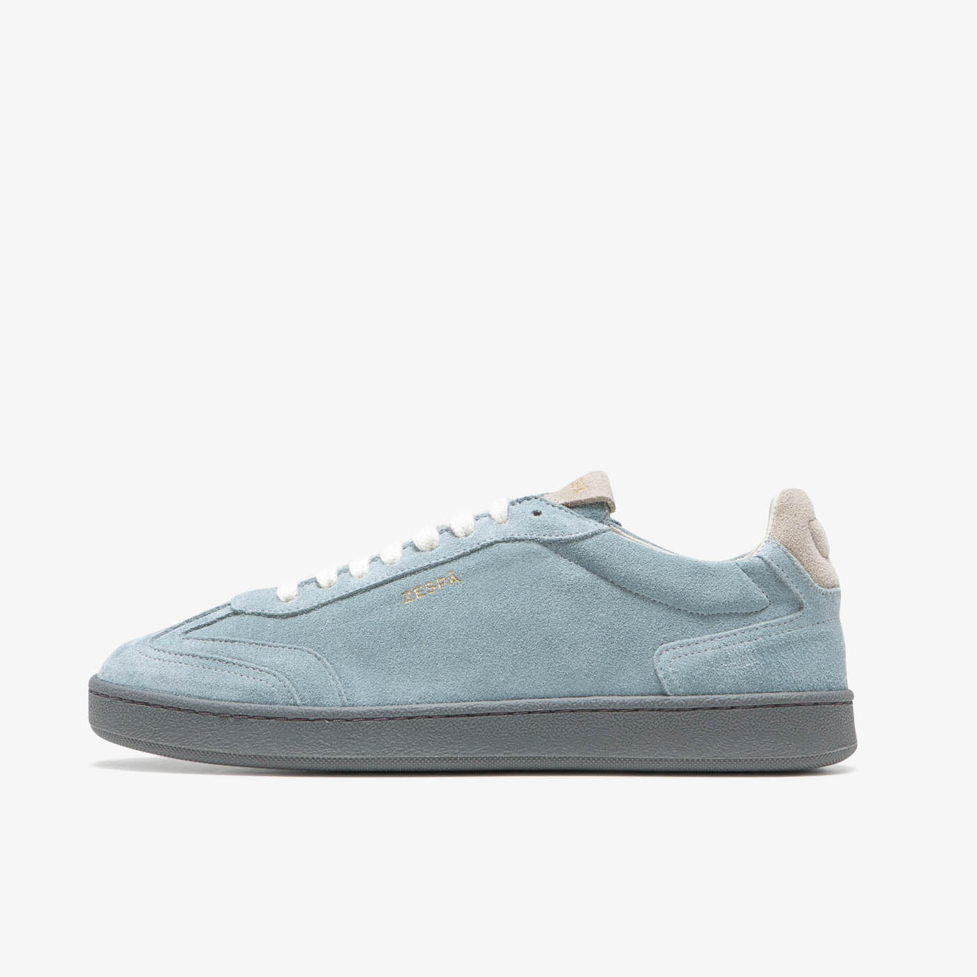Sneaker rétro en cuir suède bleu clair du 35 au 41 | ZESPÀ