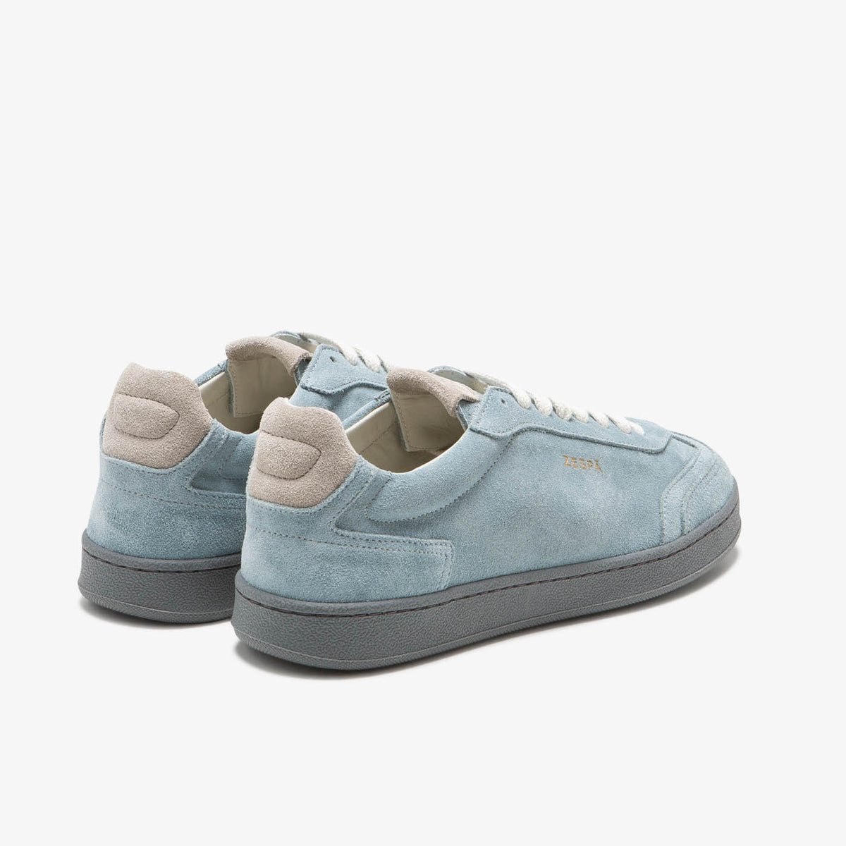 Sneaker rétro en cuir suède bleu clair du 39 au 46 | ZESPÀ
