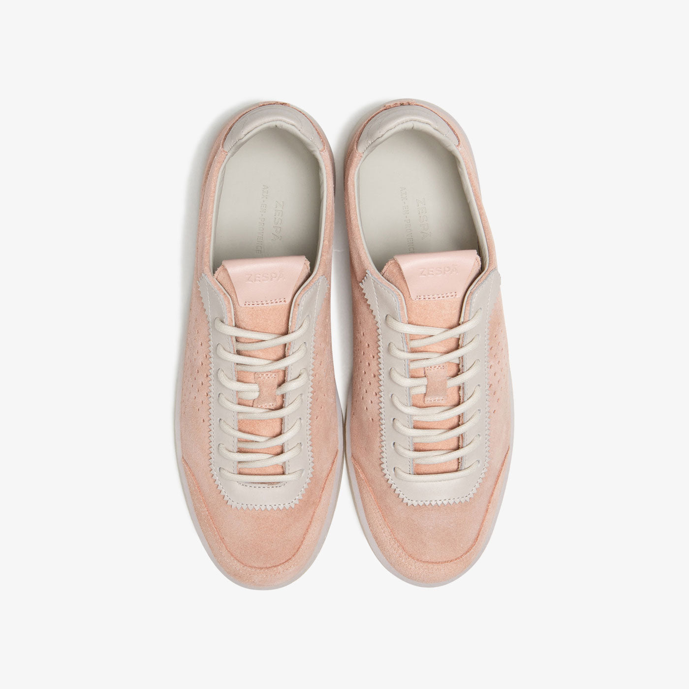 Baskets légères cuir suède rose | ZESPÀ