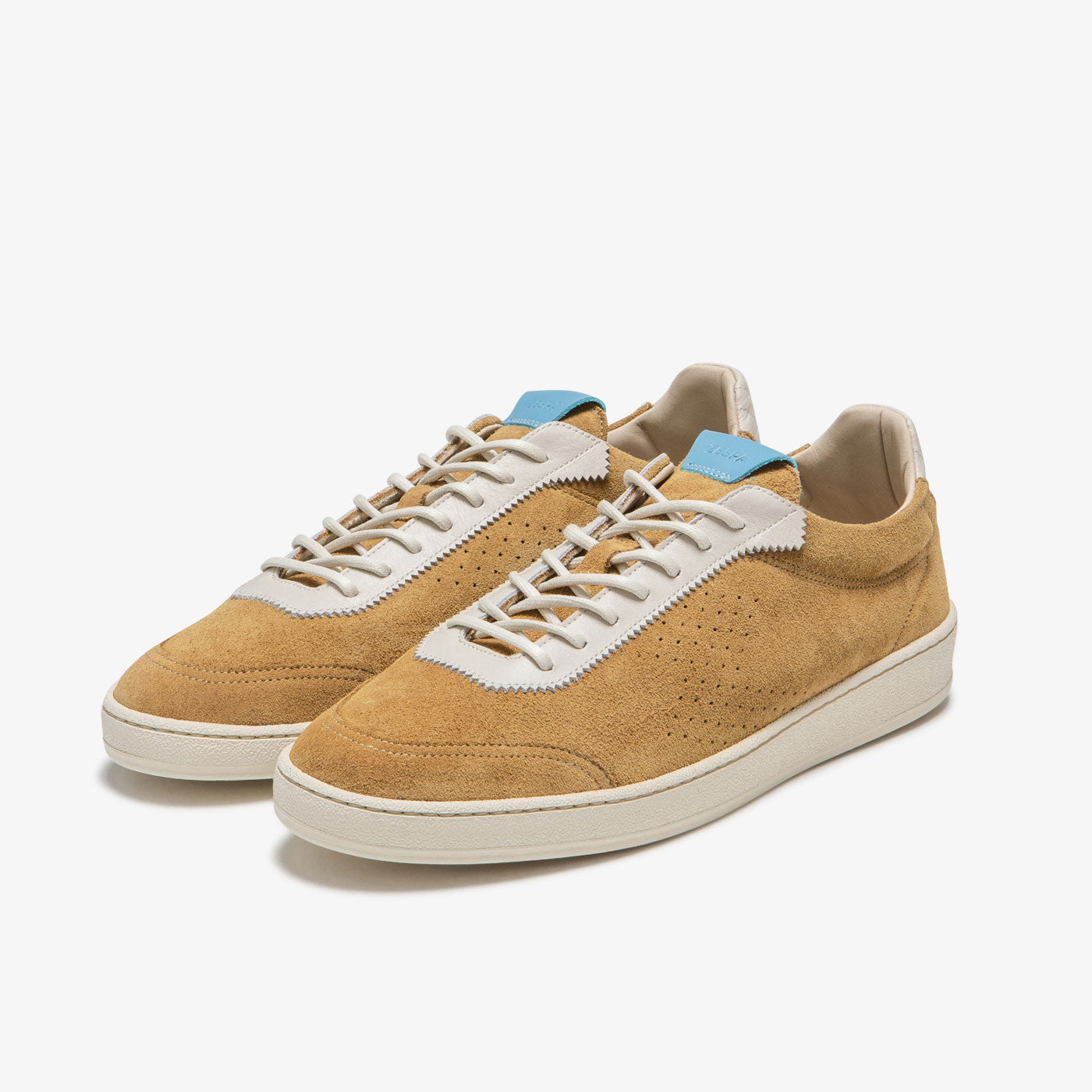 Sneaker en cuir suède cognac blue femme du 35 au 41 | ZESPÀ