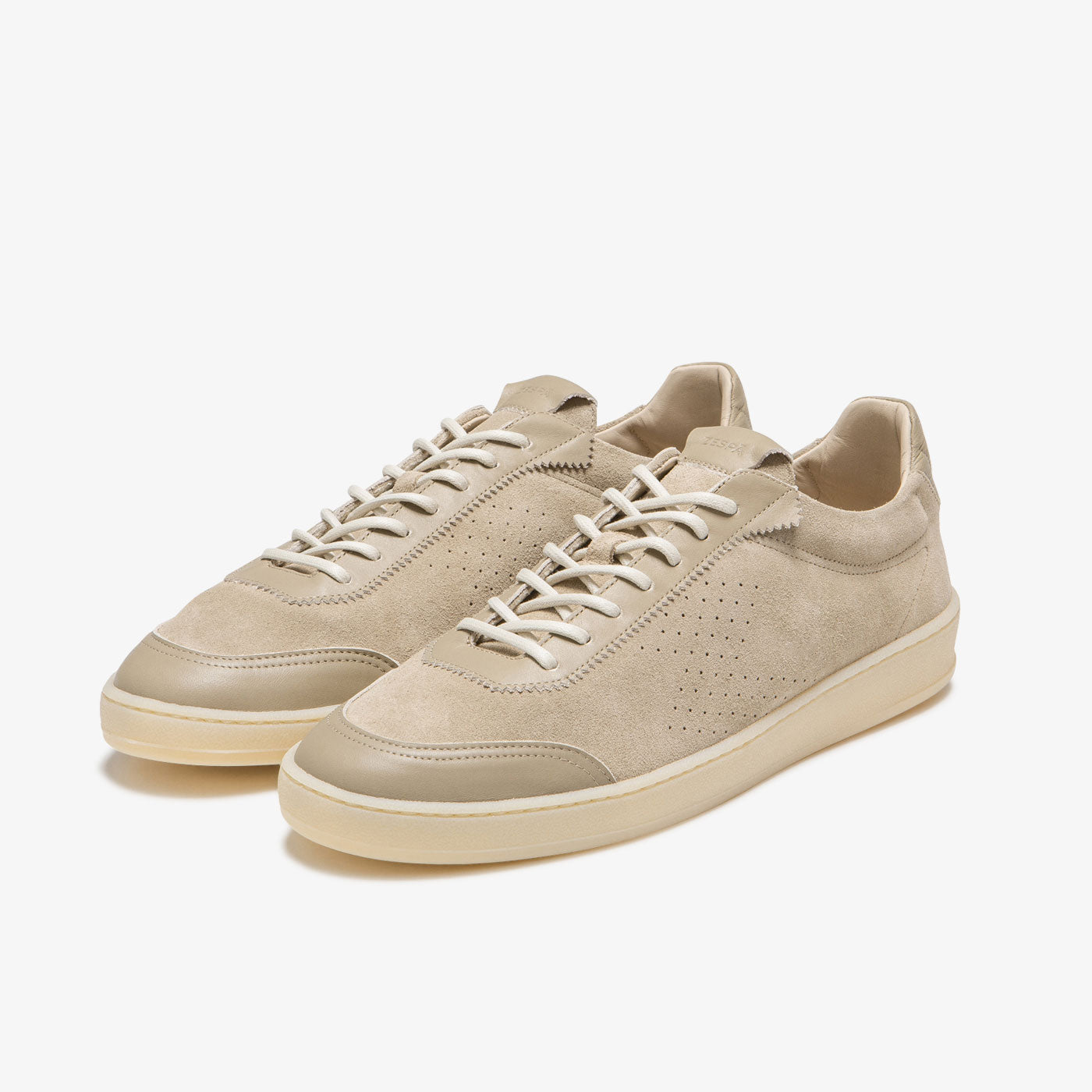 Baskets légères cuir suède beige | ZESPÀ