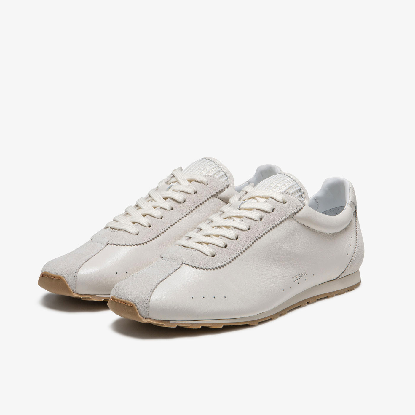 Baskets rétro cuir blanc | ZESPÀ