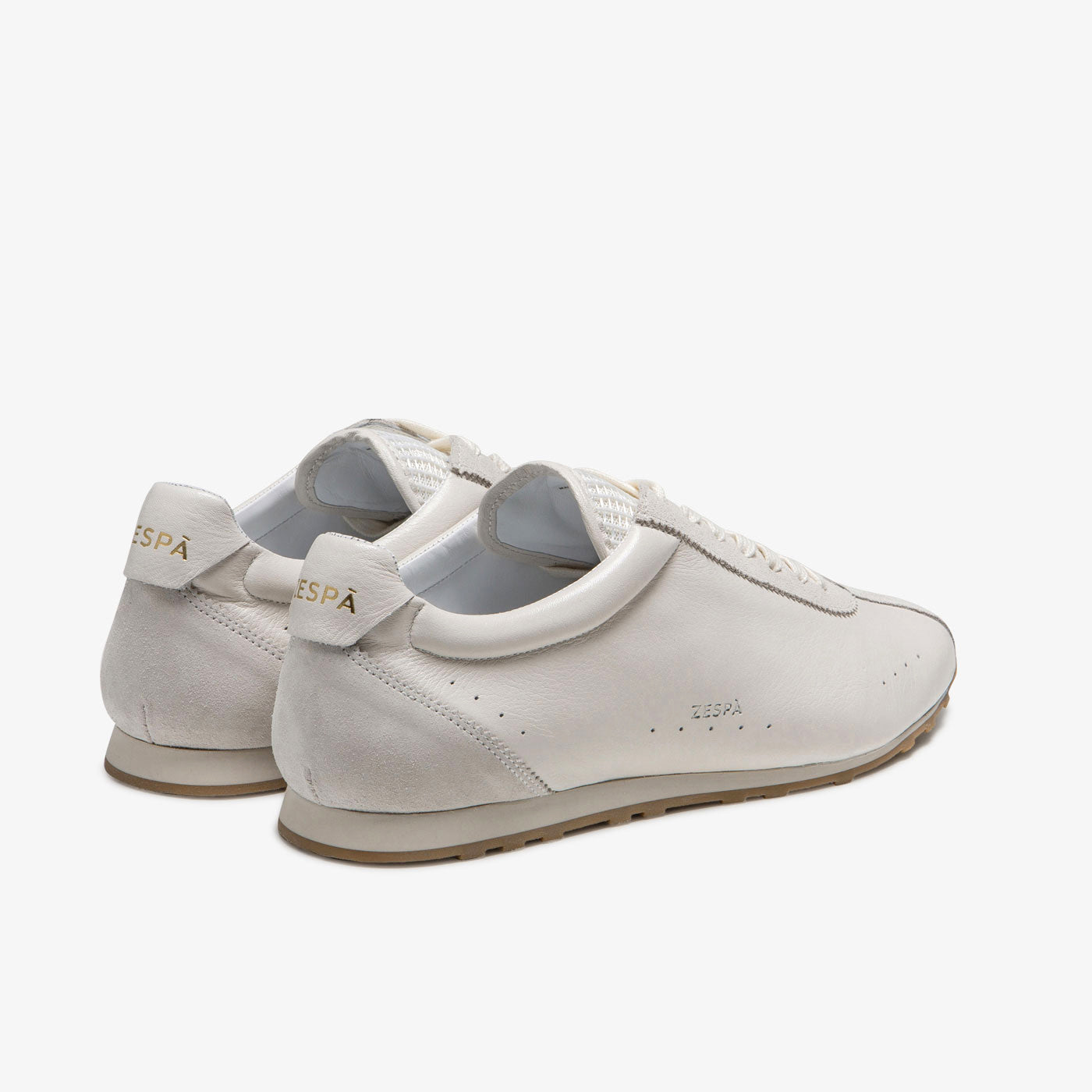 Baskets rétro cuir blanc | ZESPÀ