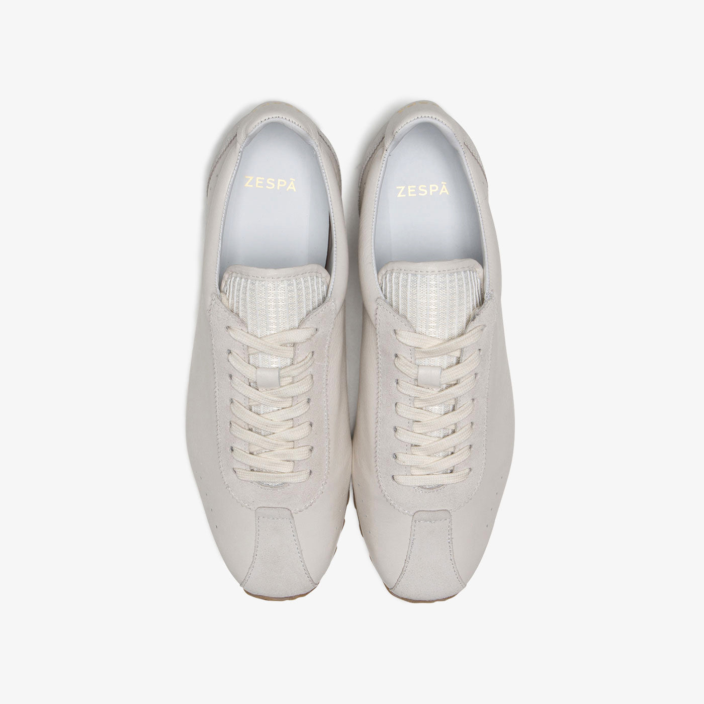 Baskets rétro cuir blanc | ZESPÀ