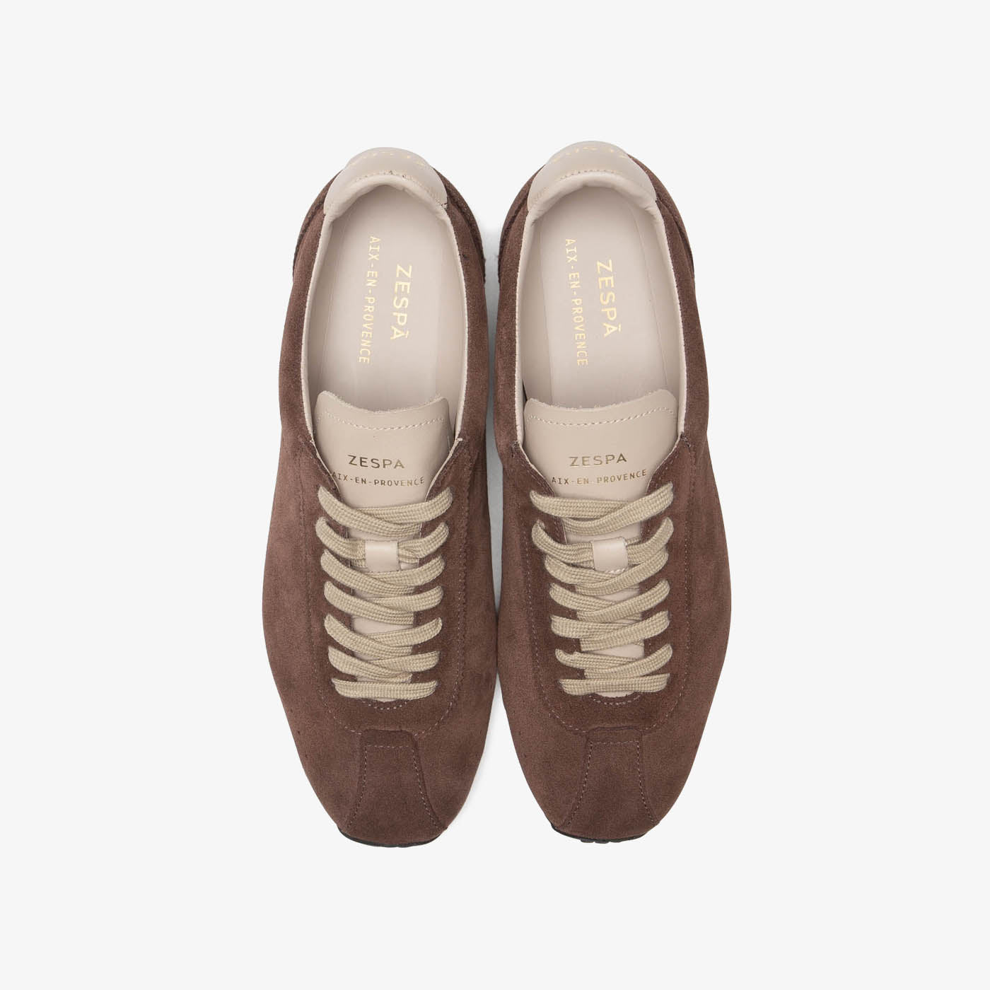 Sneaker rétro en cuir suède marron du 36 au 46 | ZESPÀ