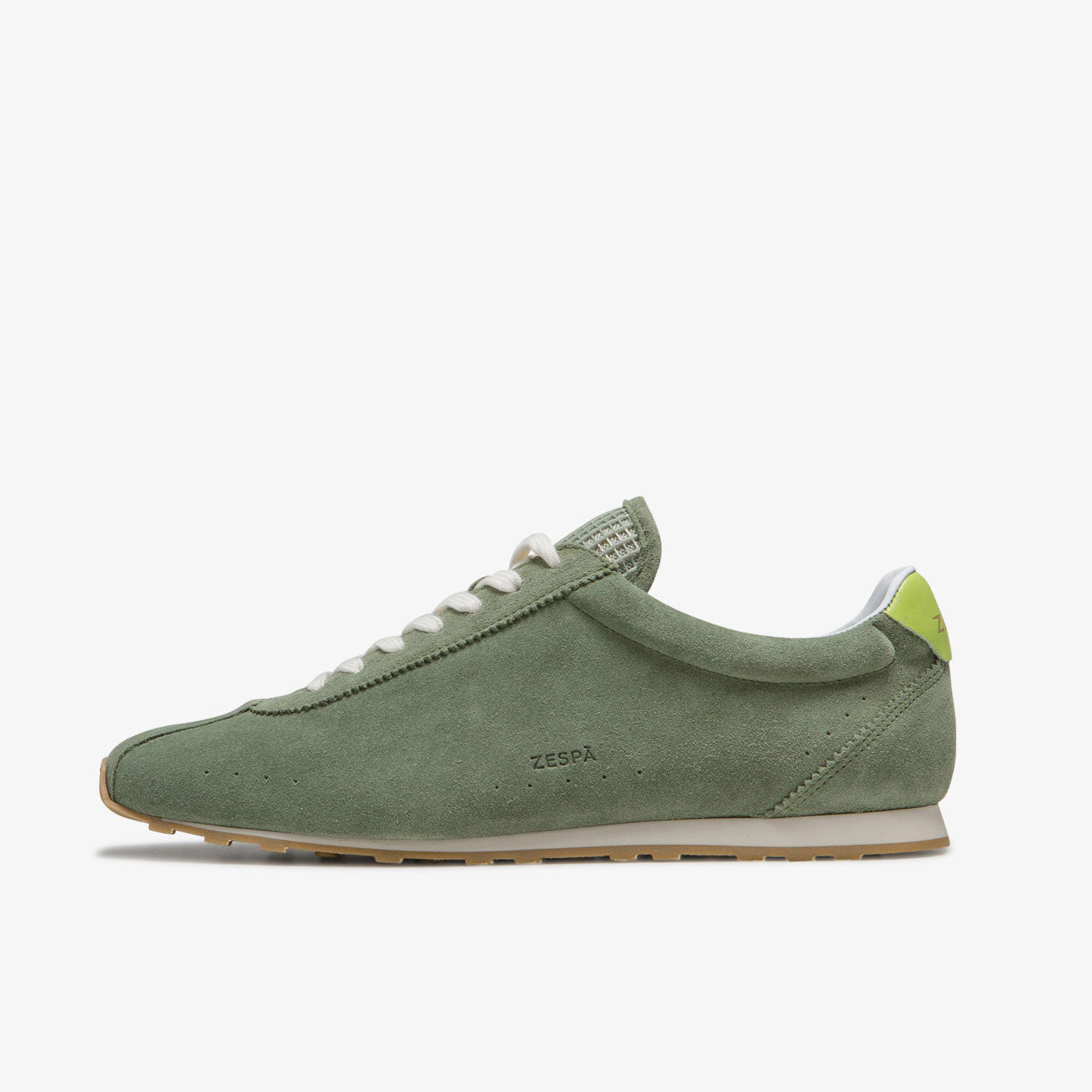 Sneaker en cuir suède vert mixte du 36 au 46 | ZESPÀ