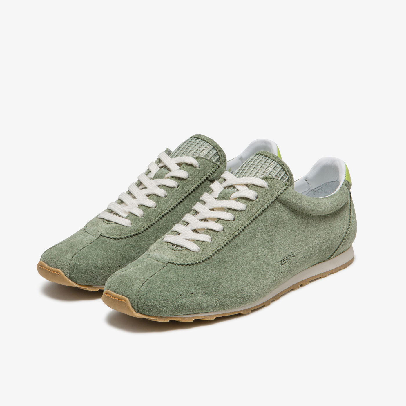 Sneaker en cuir suède vert mixte du 36 au 46 | ZESPÀ