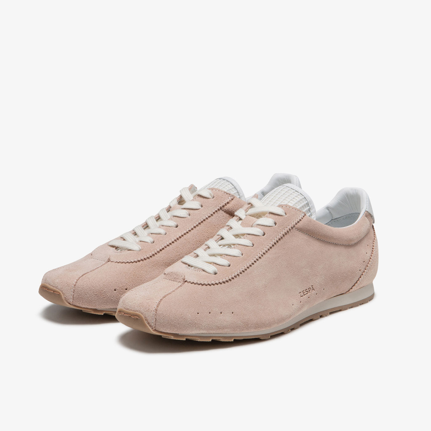 Baskets rétro cuir suède rose | ZESPÀ