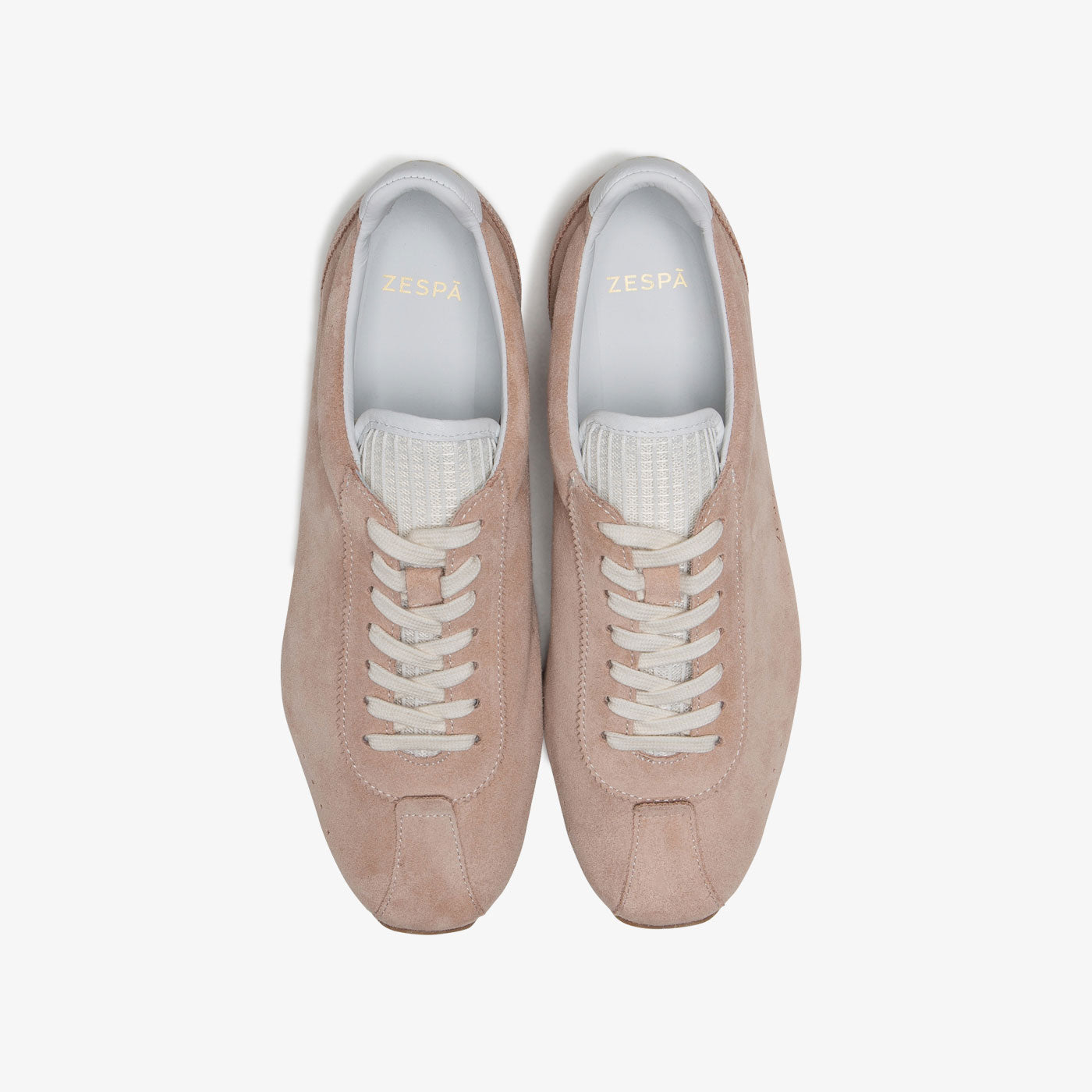 Baskets rétro cuir suède rose | ZESPÀ