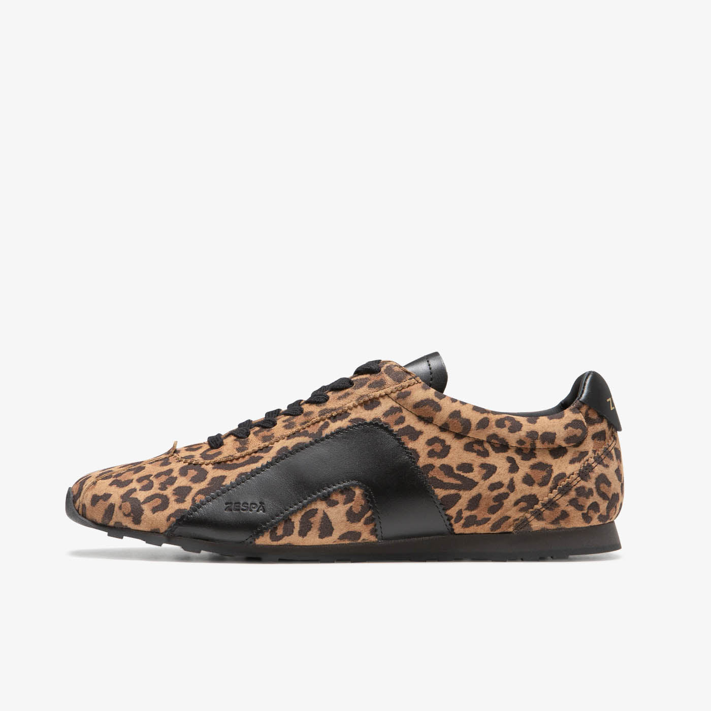 Sneaker rétro en cuir léopard et noir du 36 au 46 | ZESPÀ