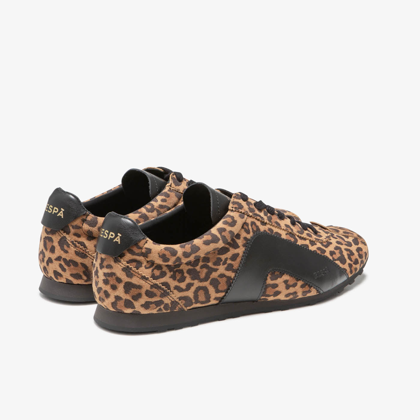 Sneaker rétro en cuir léopard et noir du 36 au 46 | ZESPÀ