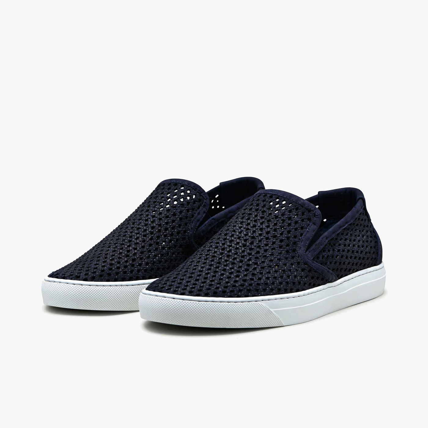 Chaussures slip-on en cuir nubuck marine homme du 39 au 46 | ZESPÀ