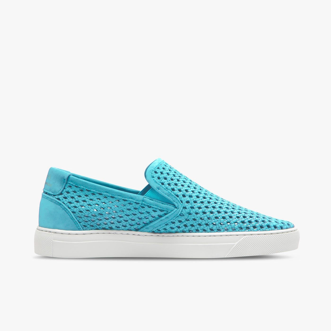 Chaussures slip-on en cuir nubuck azure femme du 35 au 41 | ZESPÀ