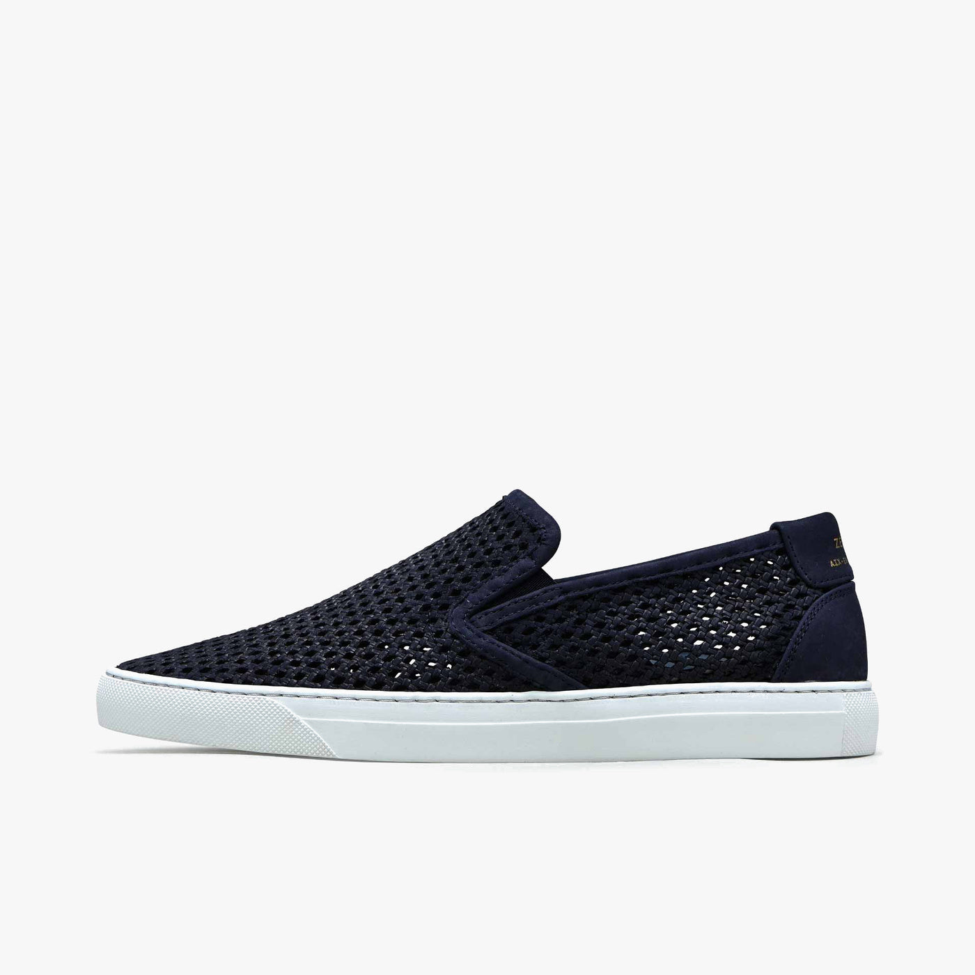 Chaussures slip-on en cuir nubuck marine femme du 35 au 41 | ZESPÀ