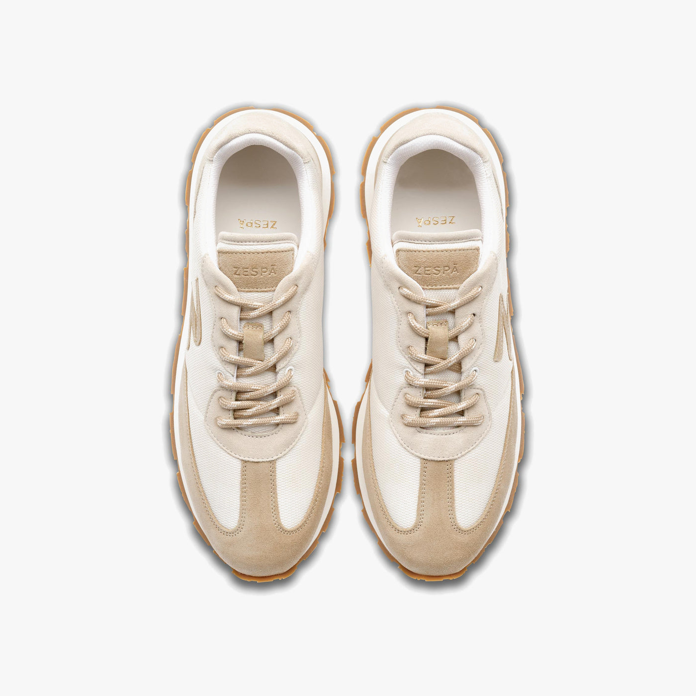 Sneakers cuir sepia | ZESPÀ