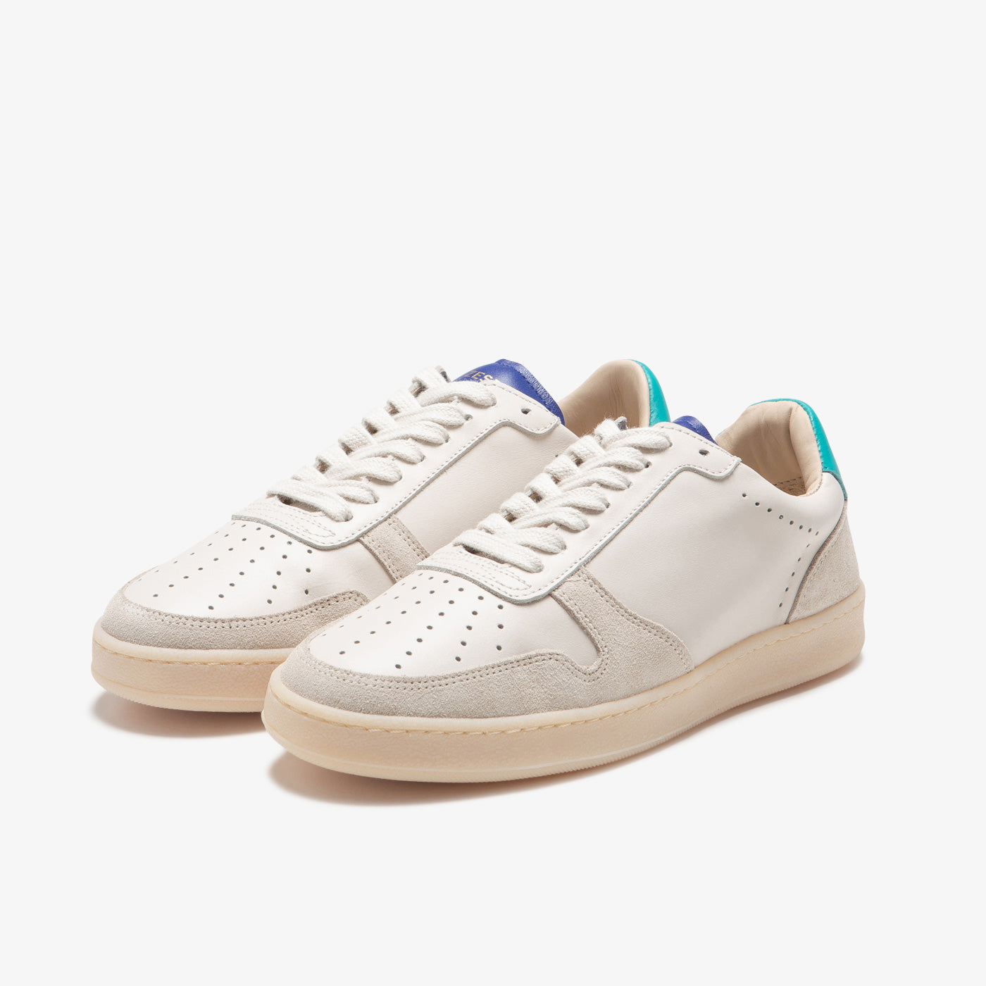 Sneaker minimaliste en cuir crème et violet du 35 au 41 | ZESPÀ