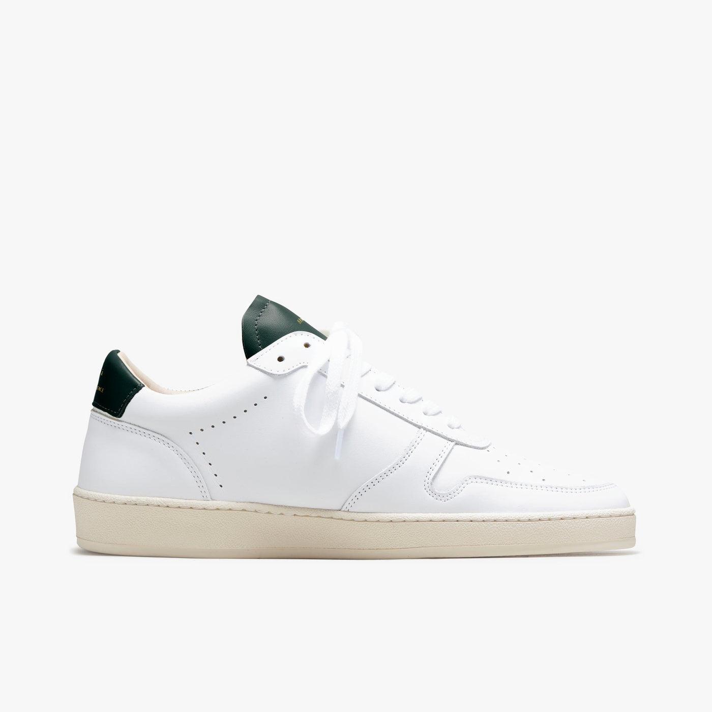 Sneakers cuir blanc et vert sombre - du 39 au 46 | ZESPÀ