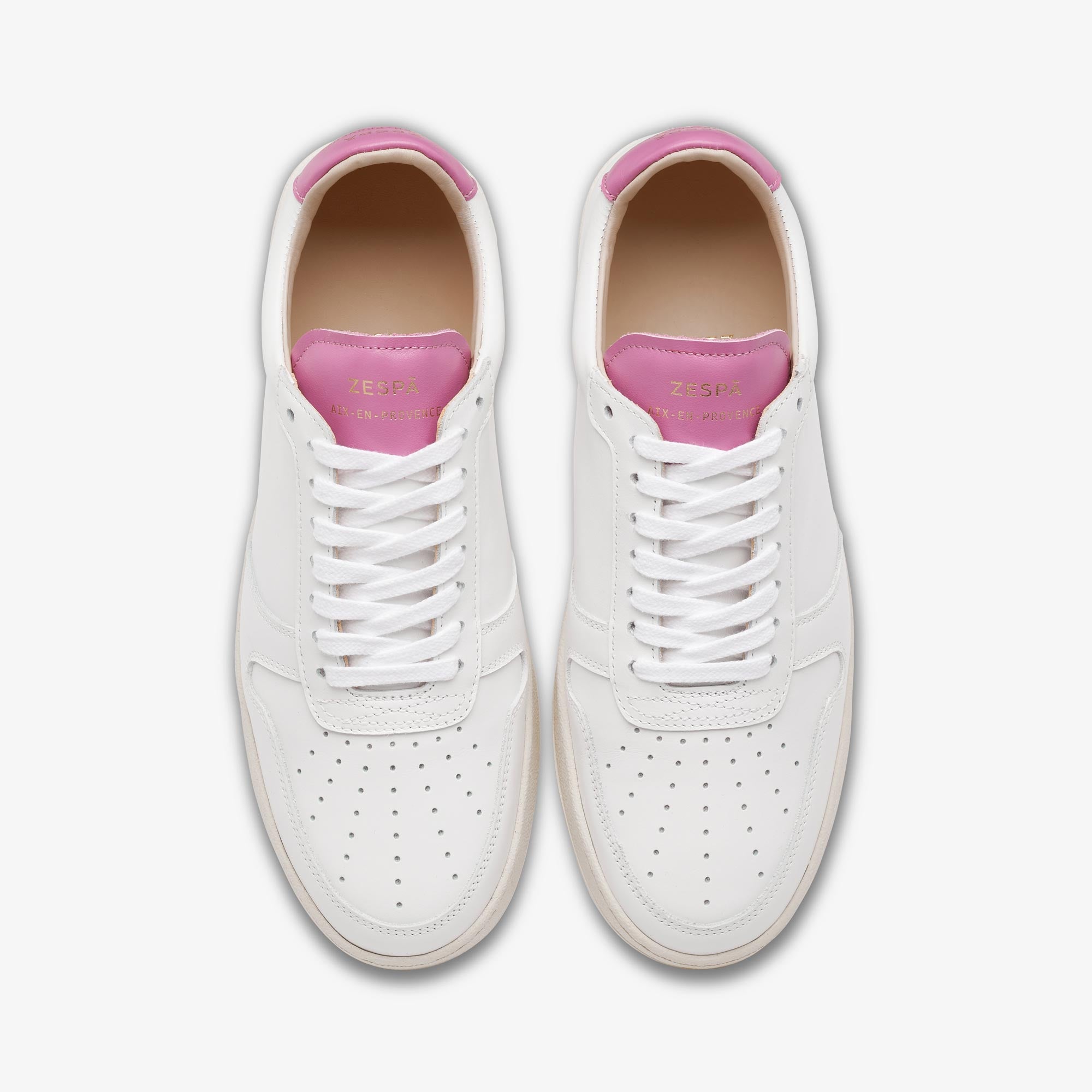 Sneakers cuir pink | ZESPÀ