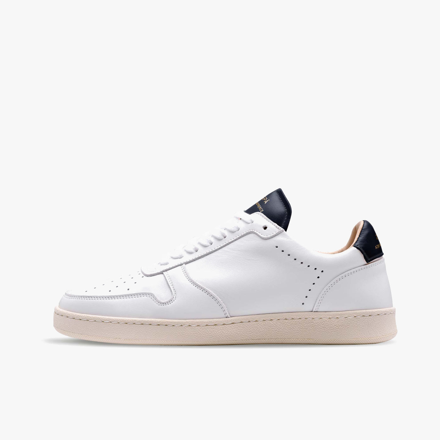 Sneakers cuir blanc et marine - du 35 au 41 | ZESPÀ