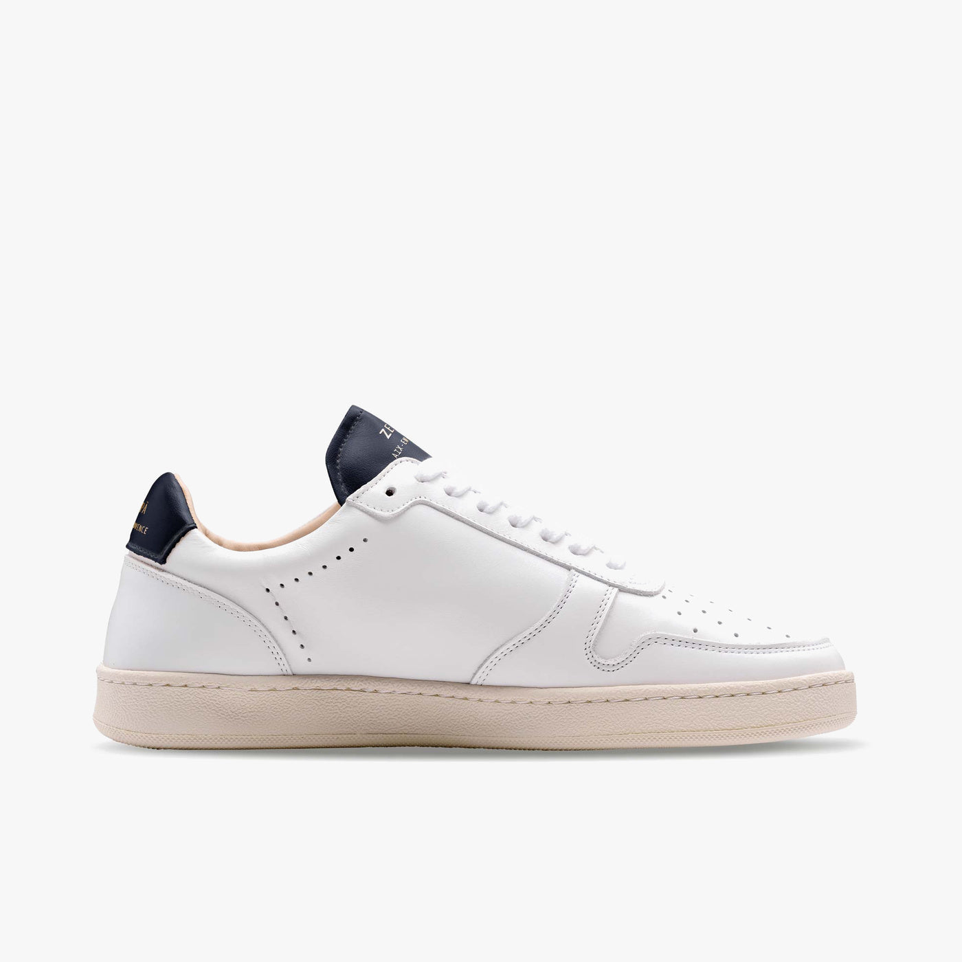 Sneakers cuir blanc et marine - du 35 au 41 | ZESPÀ