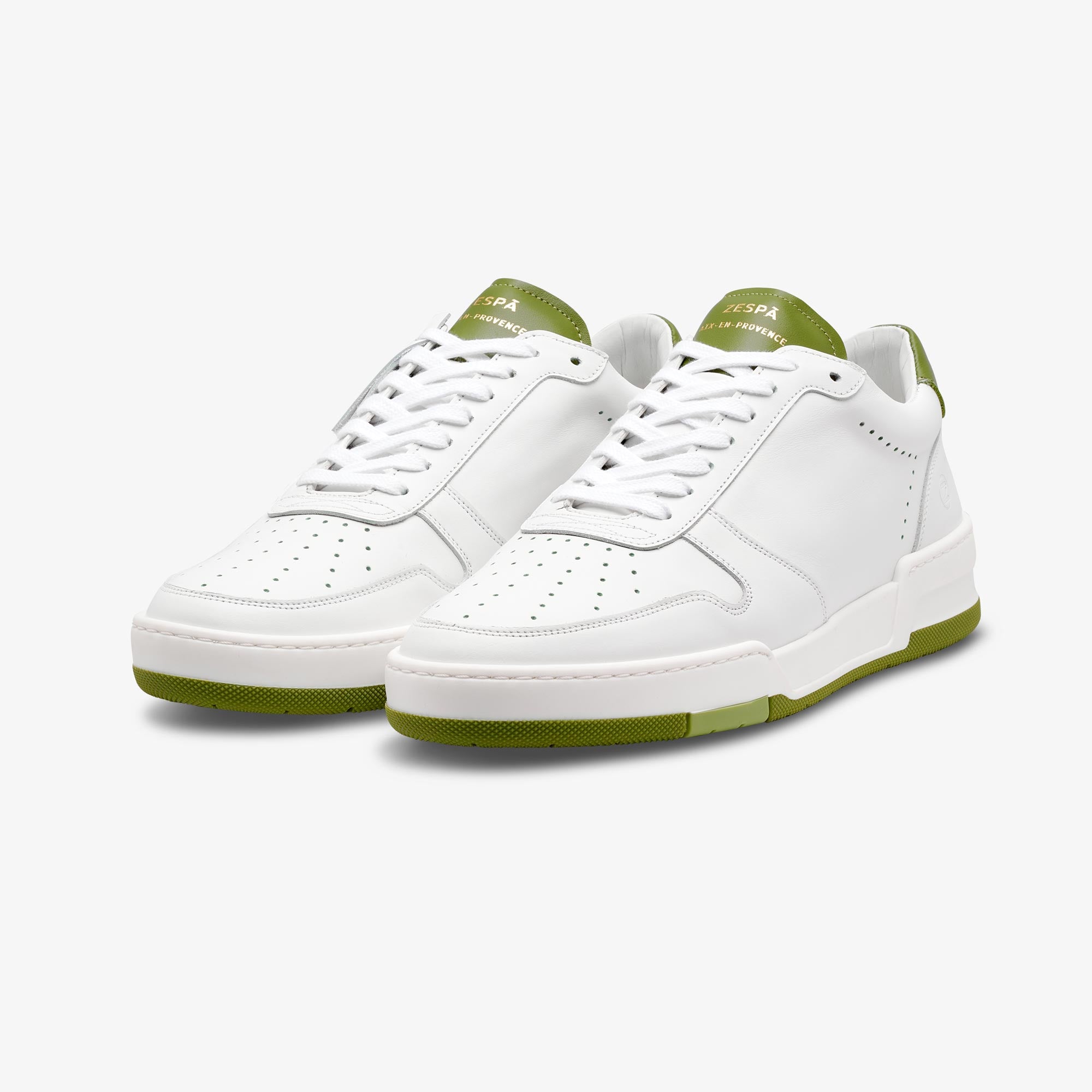 Sneakers cuir olive | ZESPÀ