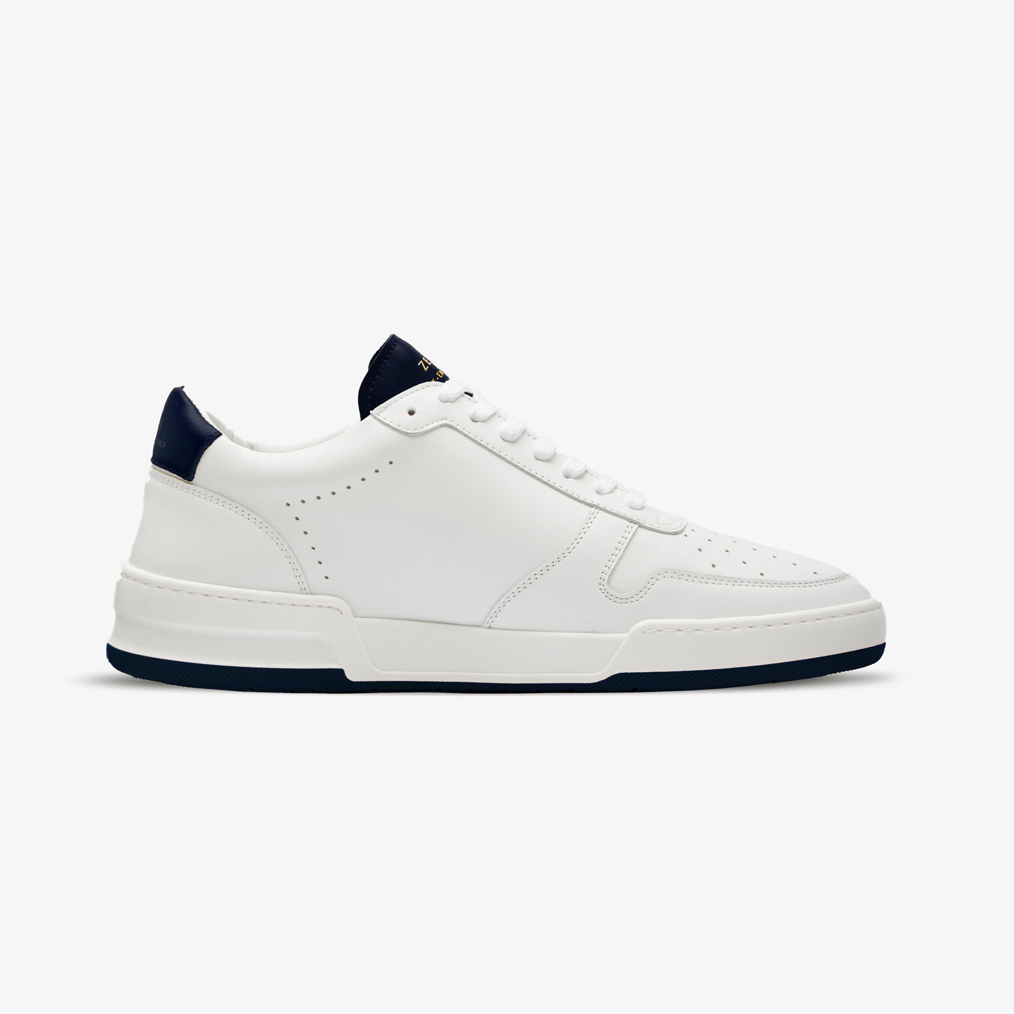 Sneakers cuir blanc et marine | ZESPÀ