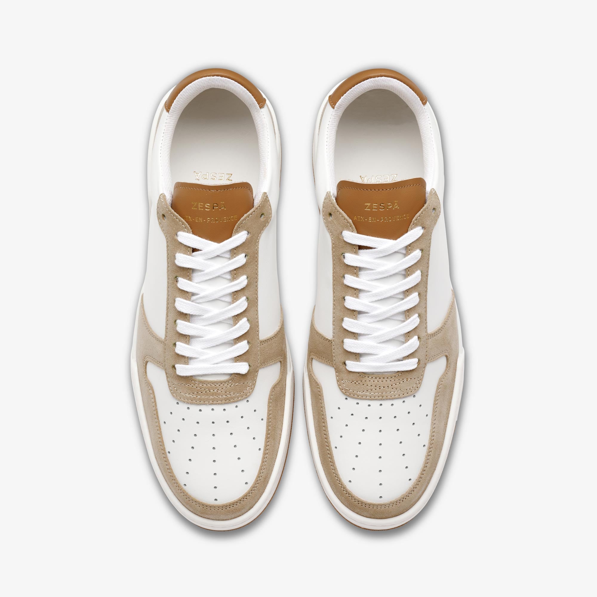 Sneakers cuir sepia | ZESPÀ