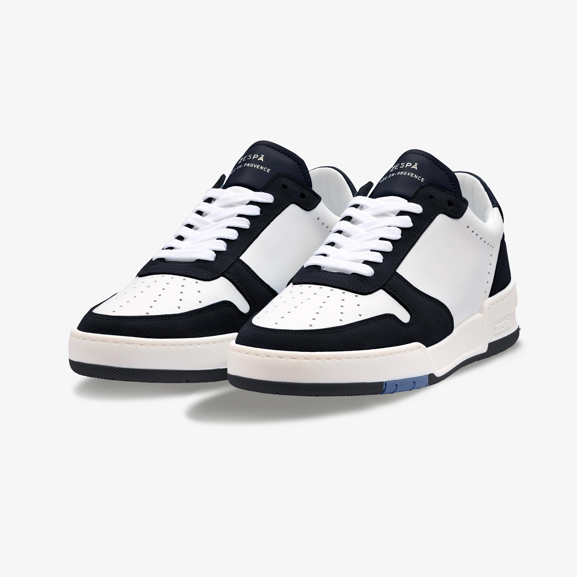 Sneakers cuir bicolor marine | ZESPÀ