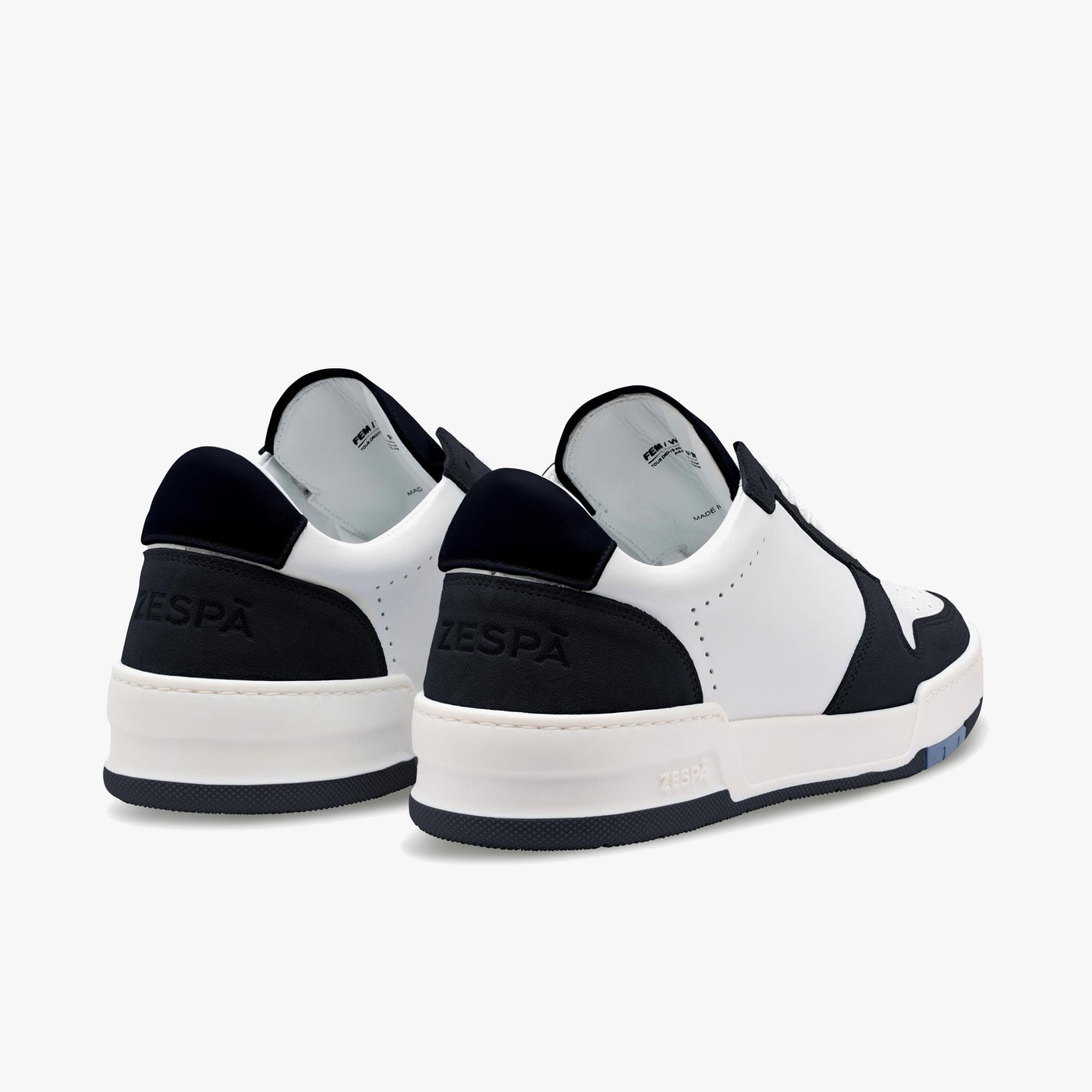 Sneakers cuir bicolor marine | ZESPÀ