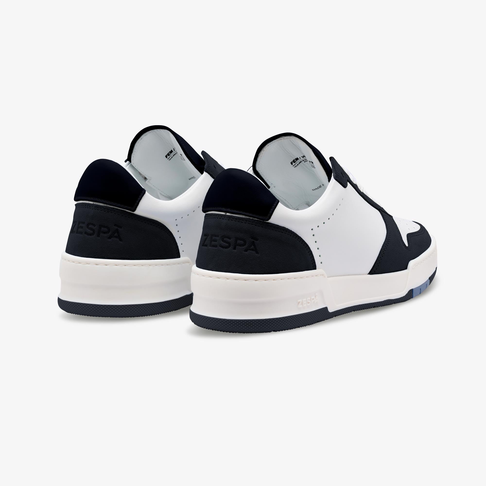 Sneakers cuir bicolor marine | ZESPÀ