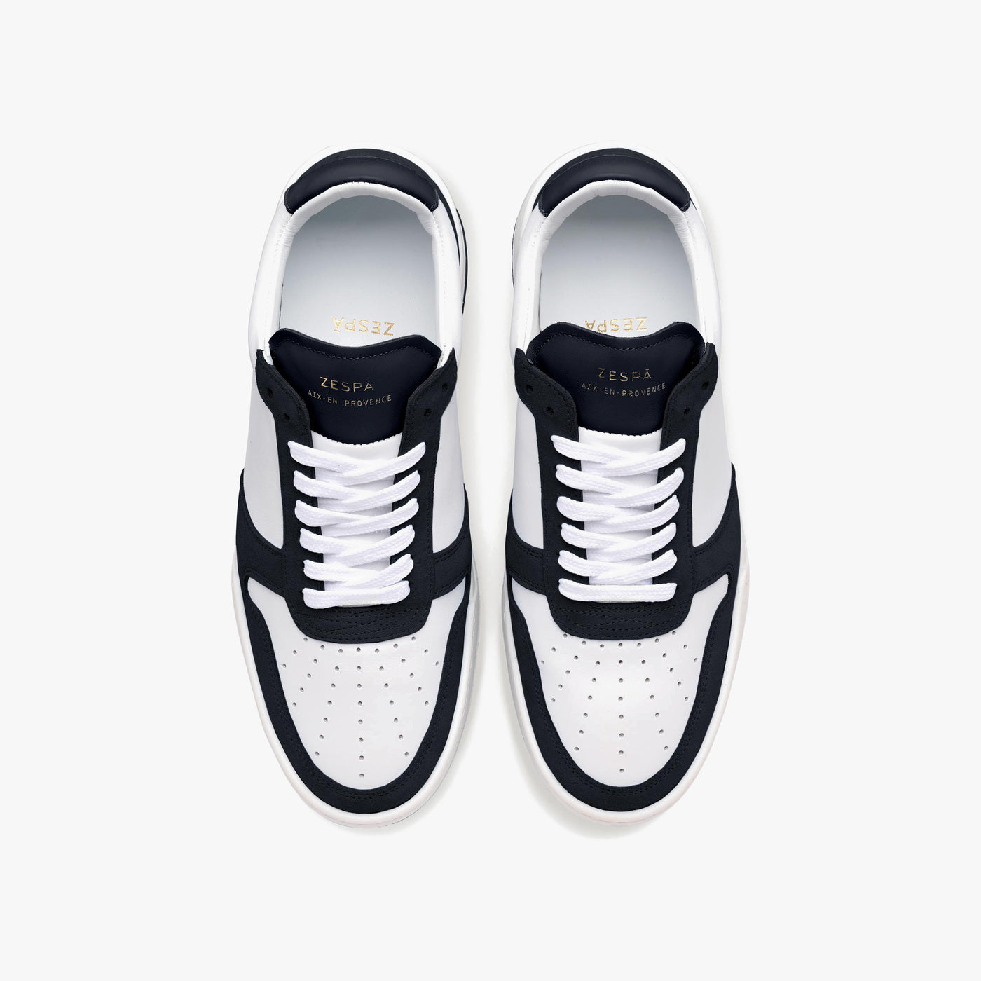 Sneakers cuir bicolor marine | ZESPÀ