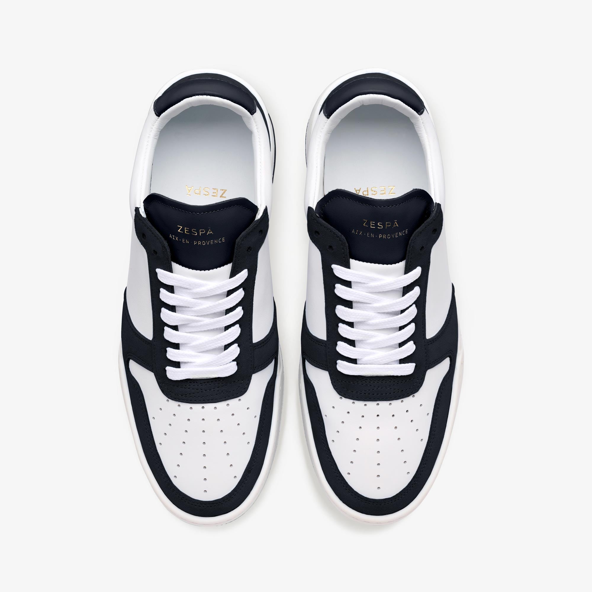 Sneakers cuir bicolor marine | ZESPÀ