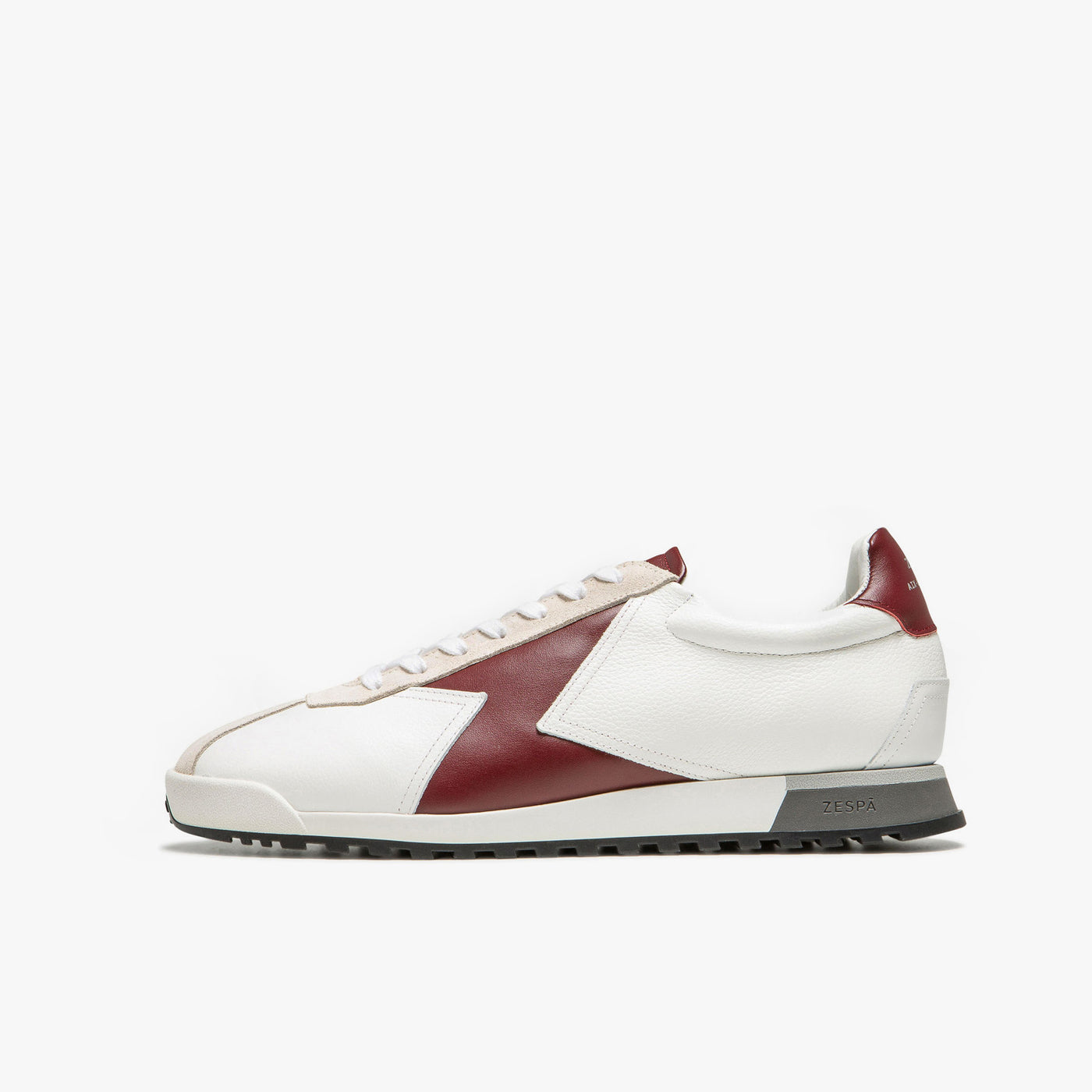 Sneaker en cuir grainé rouge homme du 39 au 46 | ZESPÀ