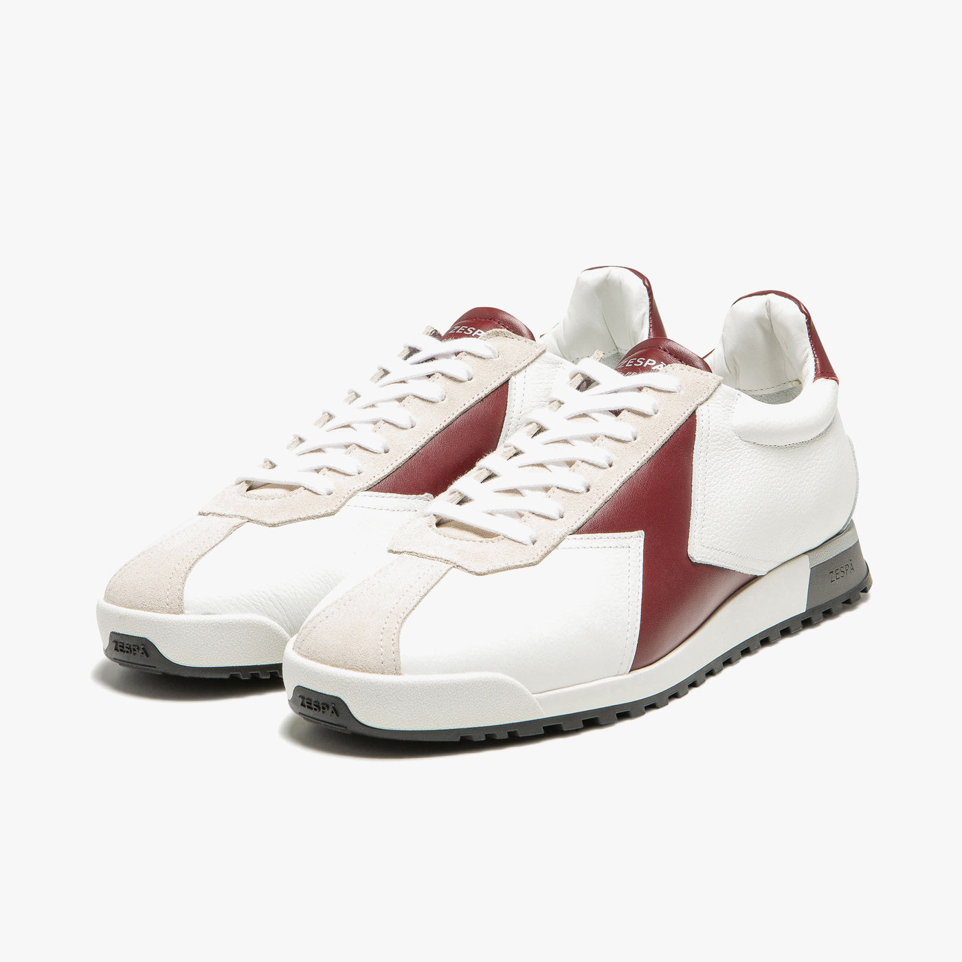 Sneaker en cuir grainé rouge homme du 39 au 46 | ZESPÀ