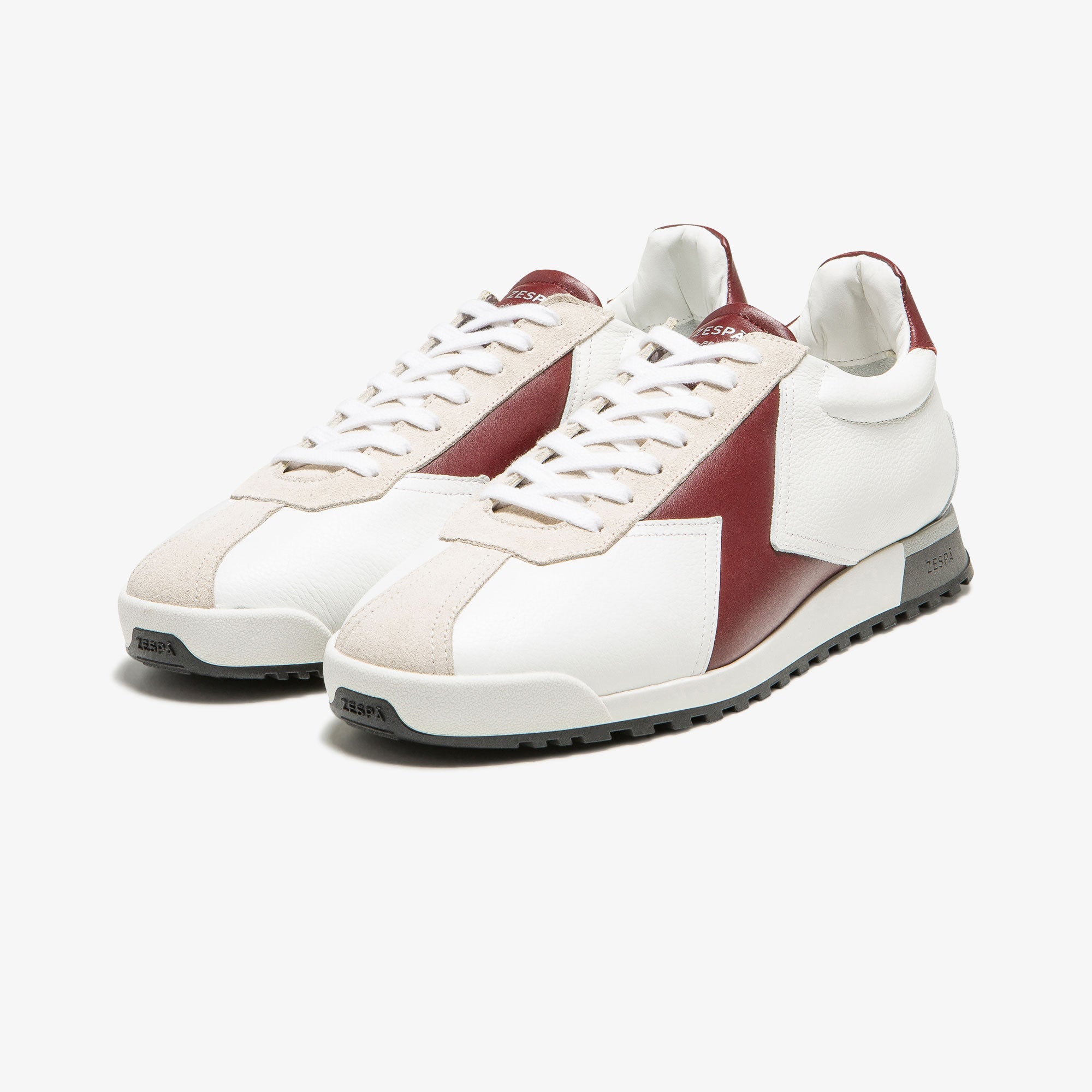 Sneakers cuir rouge foncé | ZESPÀ