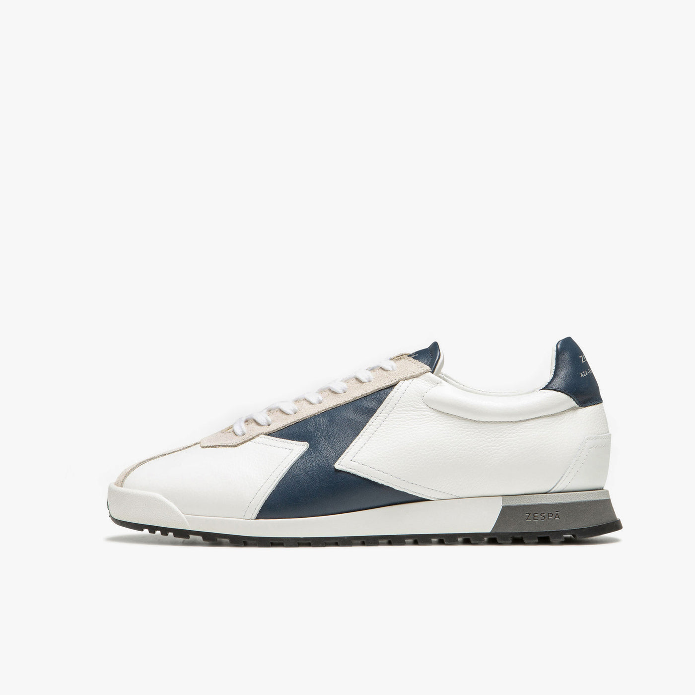 Sneaker en cuir grainé marine homme du 39 au 46 | ZESPÀ