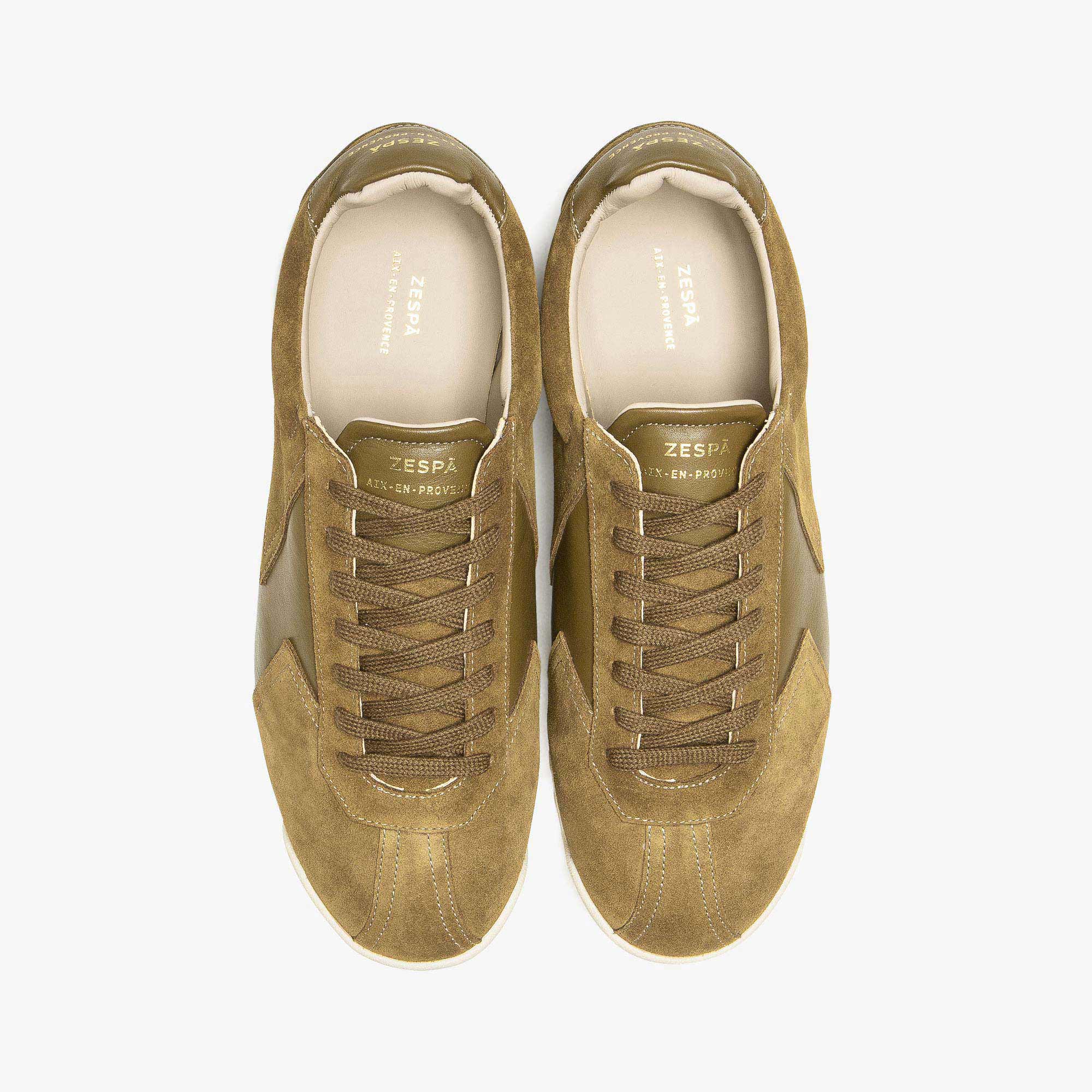 Sneakers cuir suède marron | ZESPÀ