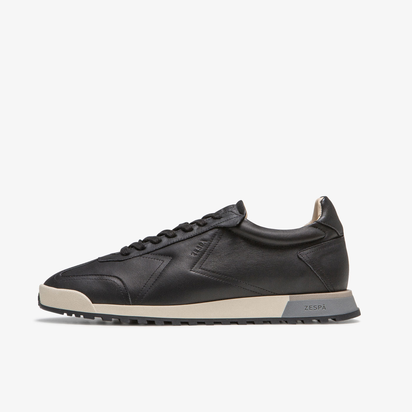 Sneaker en cuir noir mixte du 36 au 46 | ZESPÀ