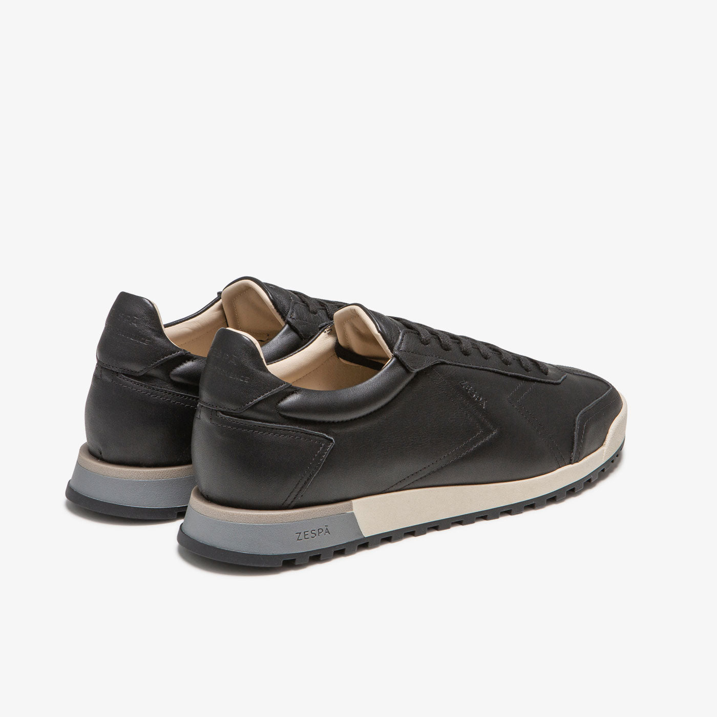 Sneakers vintage cuir noir | ZESPÀ