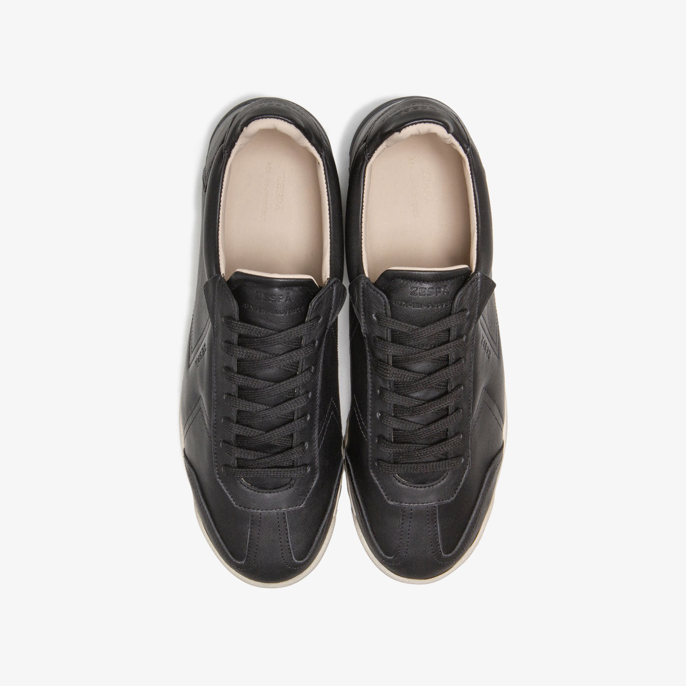 Sneakers vintage cuir noir | ZESPÀ