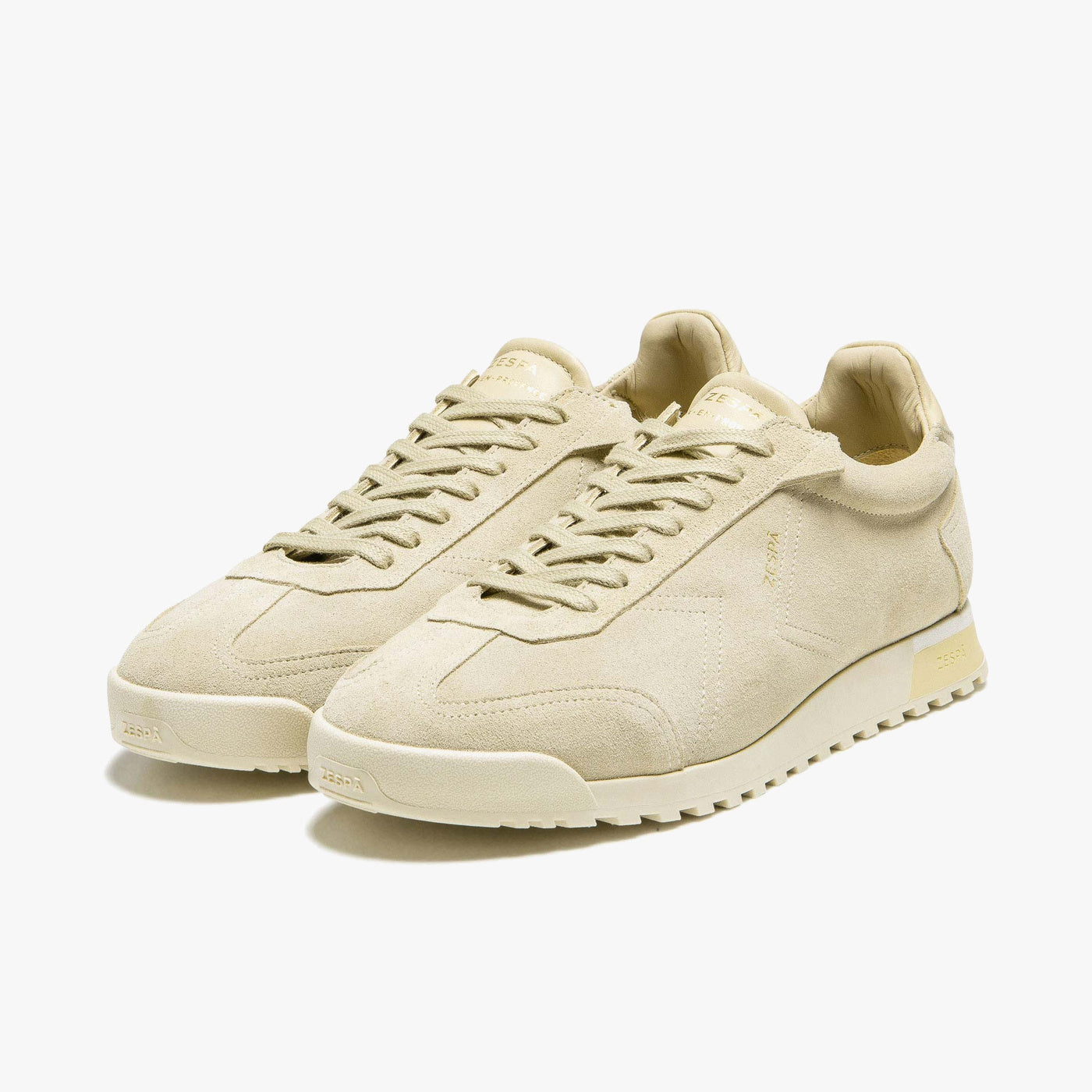 Sneakers cuir suède blanc cassé | ZESPÀ