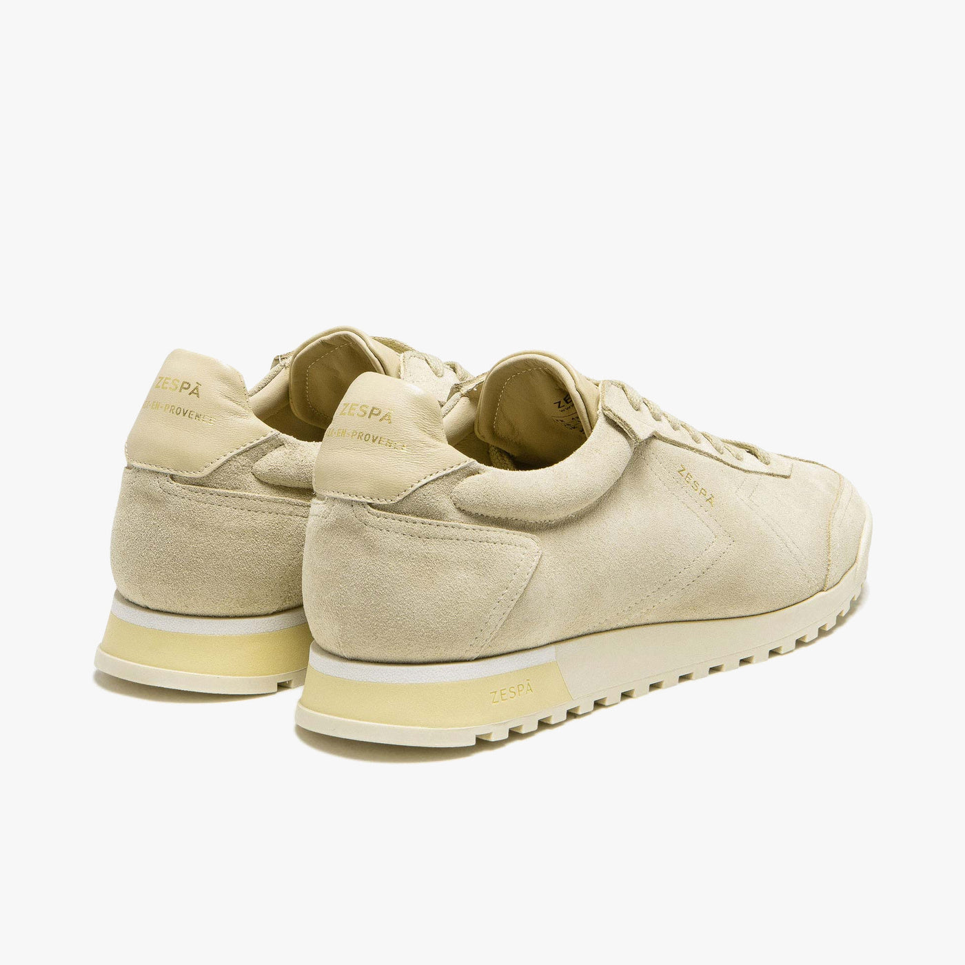 Sneakers cuir suède blanc cassé | ZESPÀ