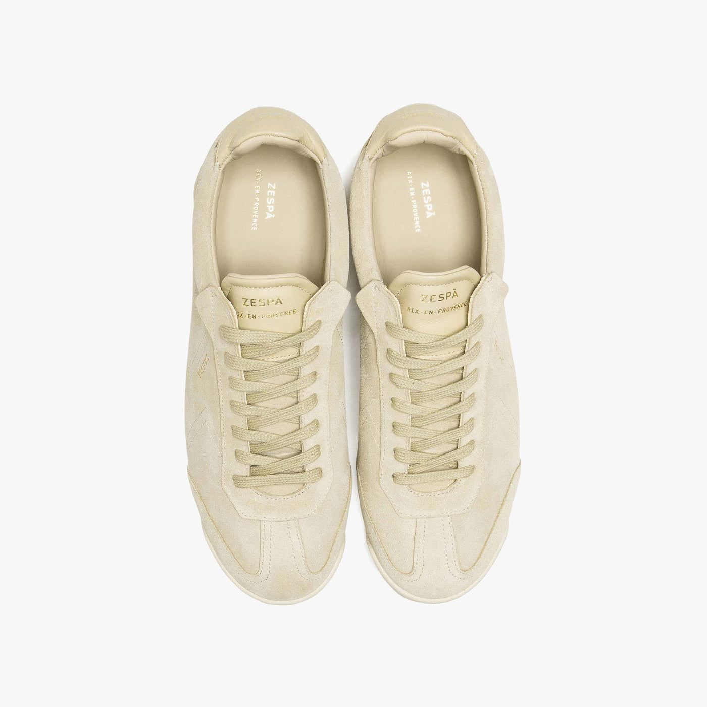 Sneakers cuir suède blanc cassé | ZESPÀ