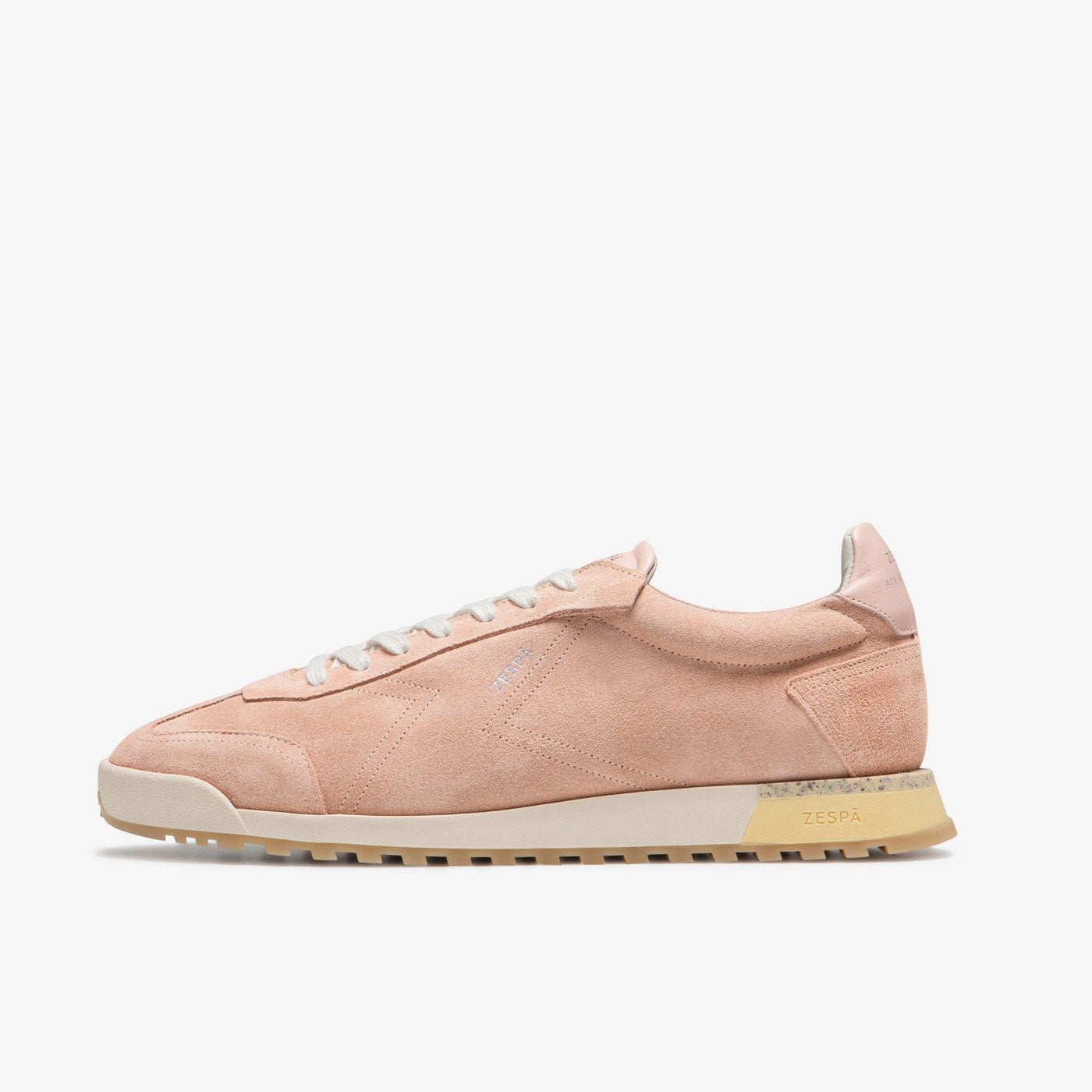 Sneakers vintage cuir suède rose | ZESPÀ